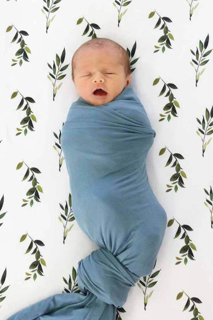 All Solid Bamboo Knit Swaddle Blankets - Image 11