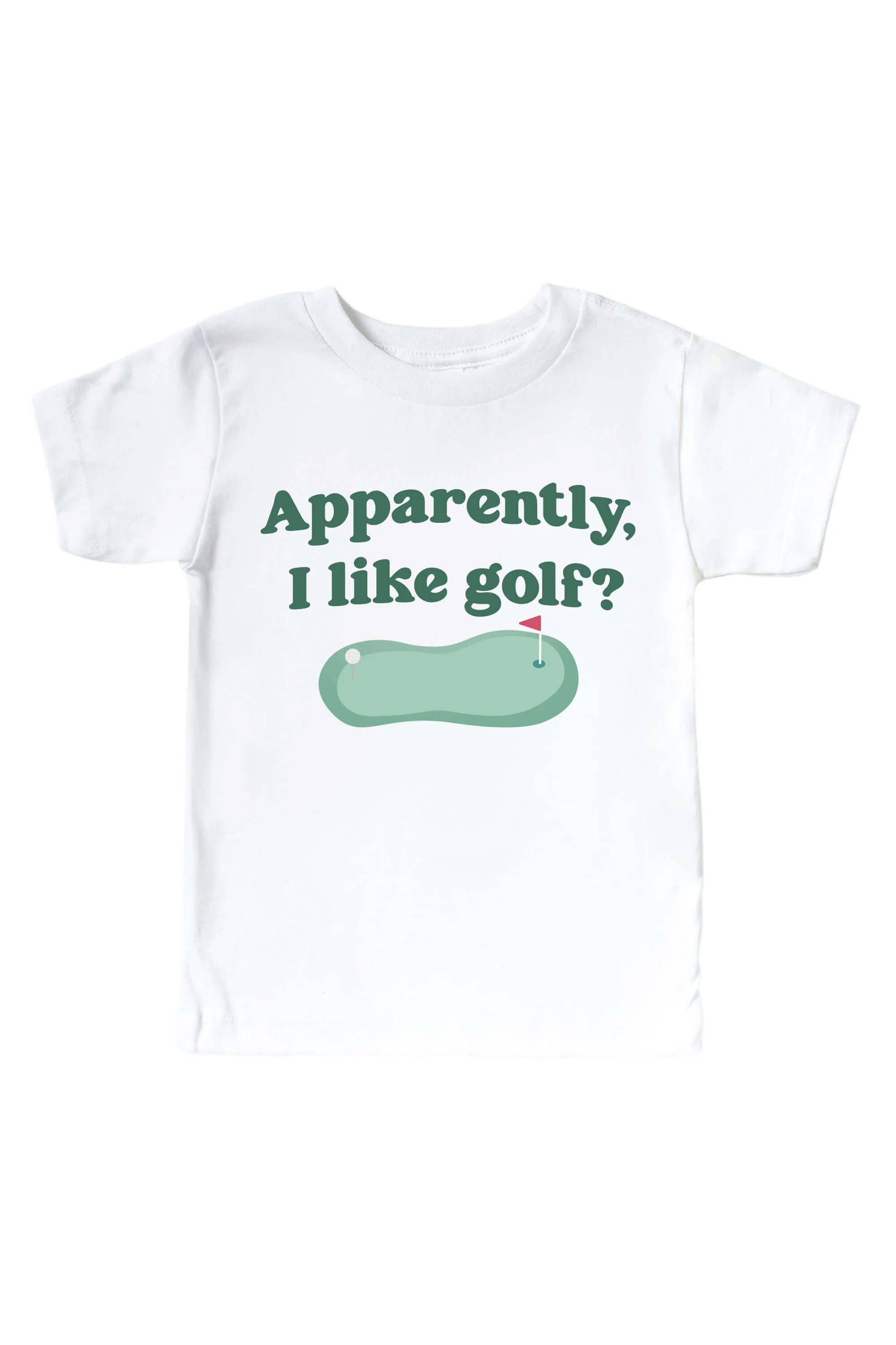 Apparently, I Like Golf Graphic Bodysuit & Kids Tee | White - Image 3