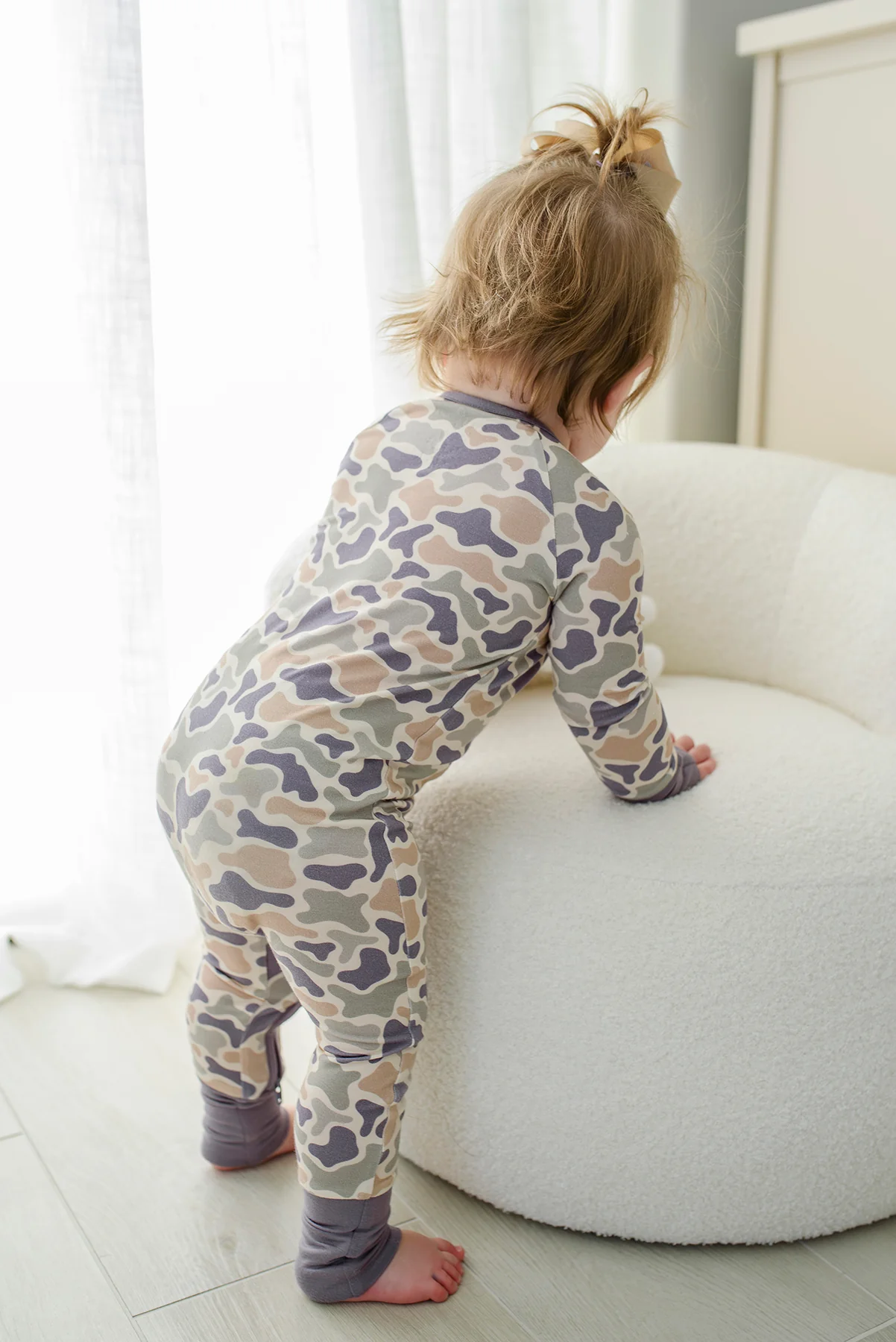 Convertible Bamboo Zip Romper | Camo Cutie - Image 13