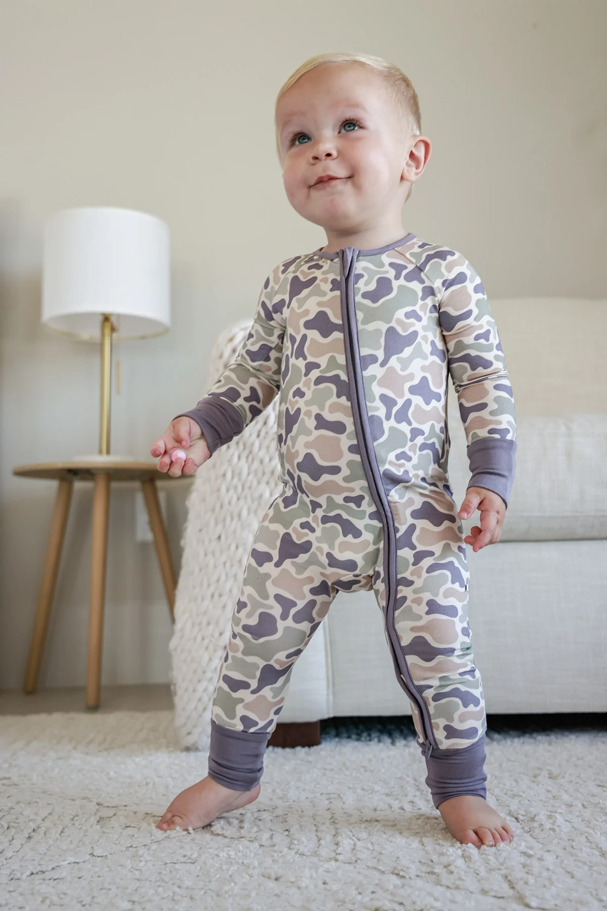 Convertible Bamboo Zip Romper | Camo Cutie - Image 14