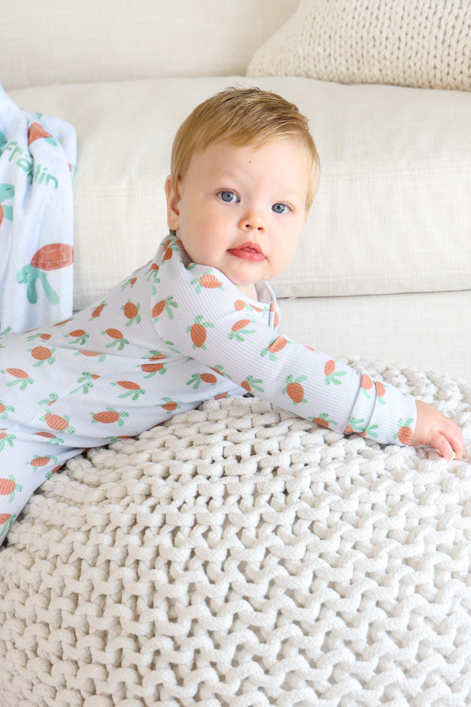 Bamboo Waffle Convertible Zip Romper | Coastal Cruisers - Image 4