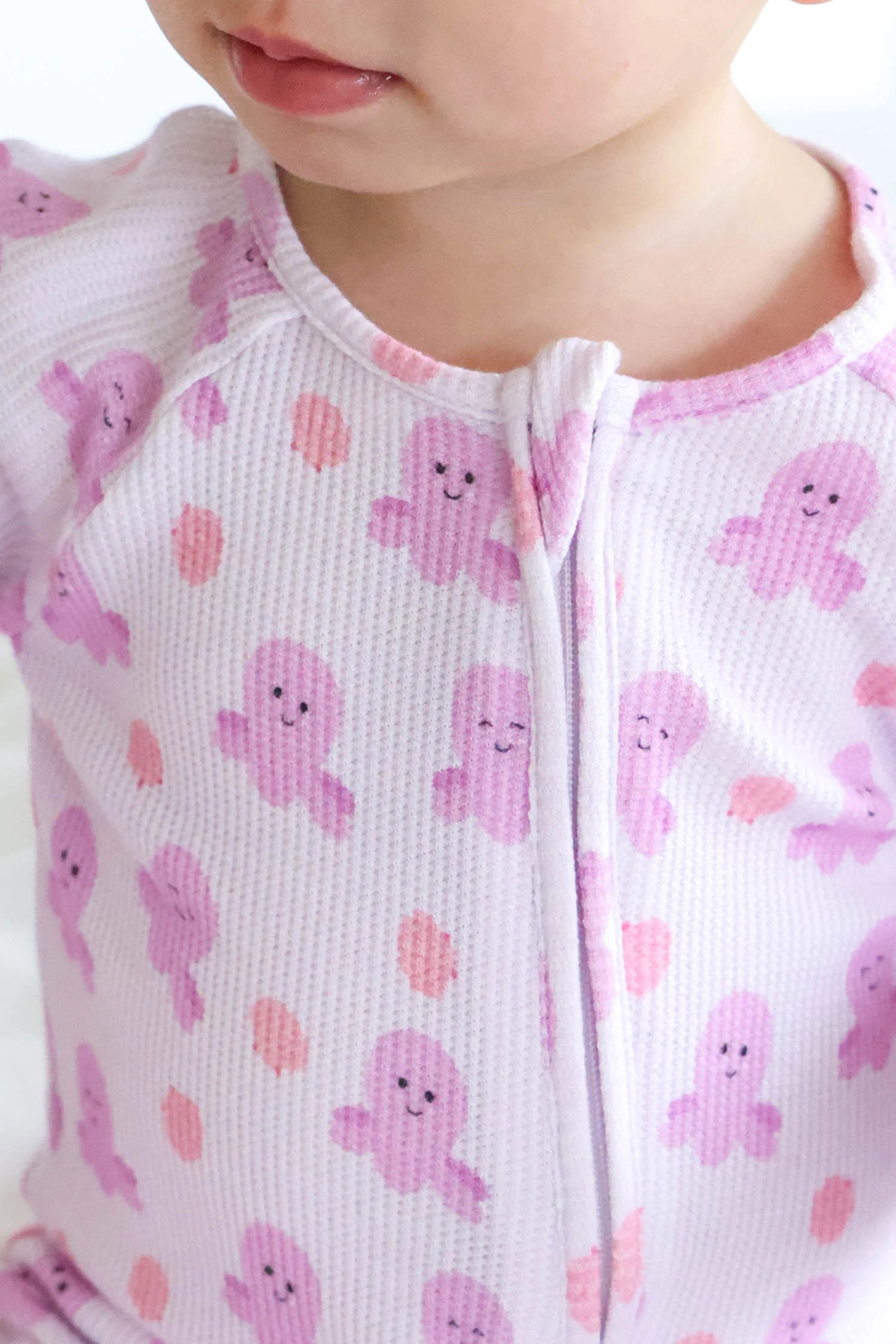 Bamboo Waffle Convertible Zip Romper | Sea Snuggles - Image 3