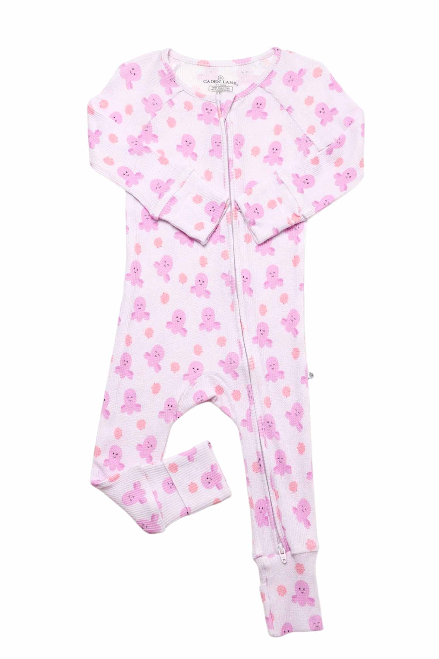 Bamboo Waffle Convertible Zip Romper | Sea Snuggles - Image 5