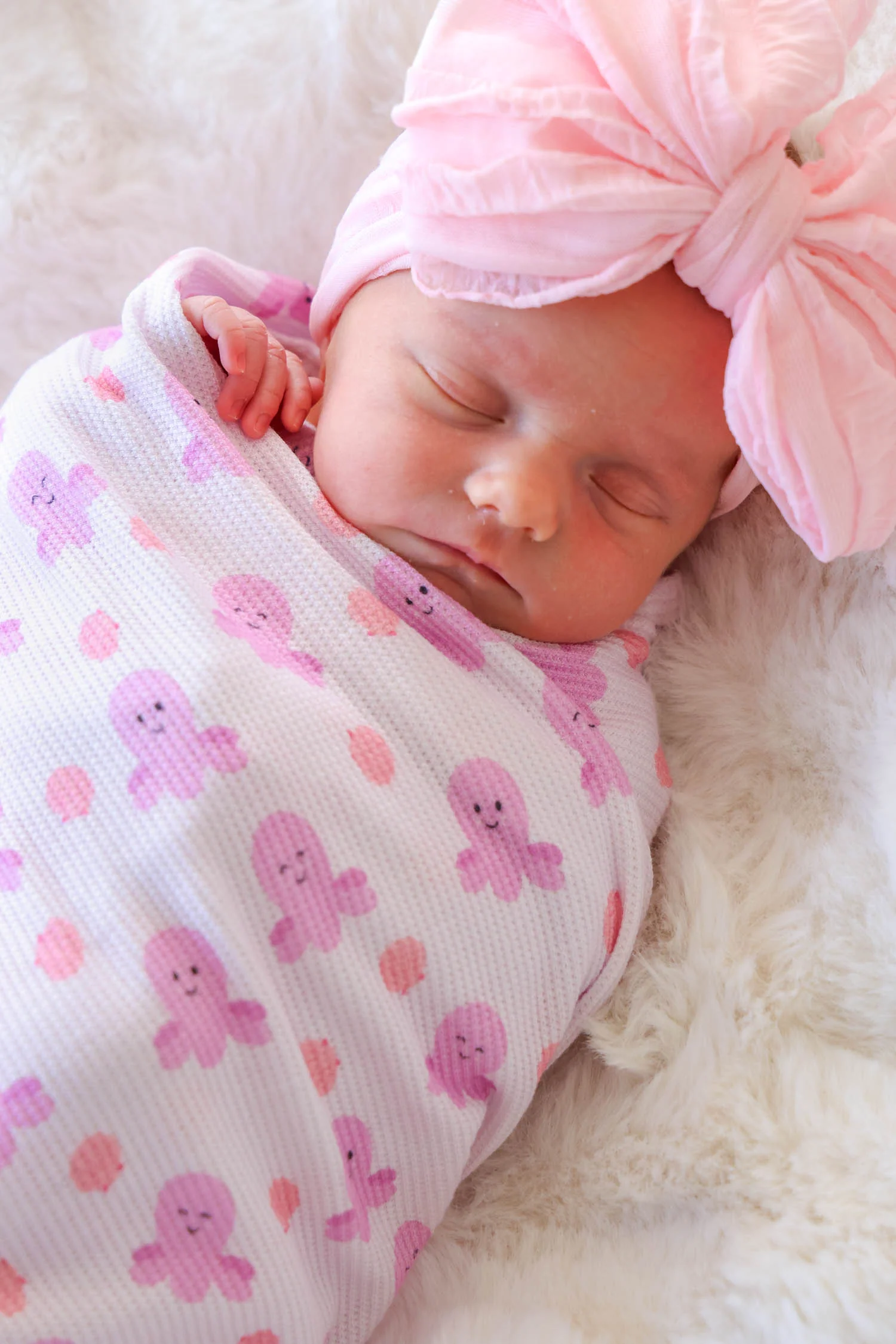 Bamboo Waffle Oversized Swaddle Blanket | Sea Snuggles - Image 3
