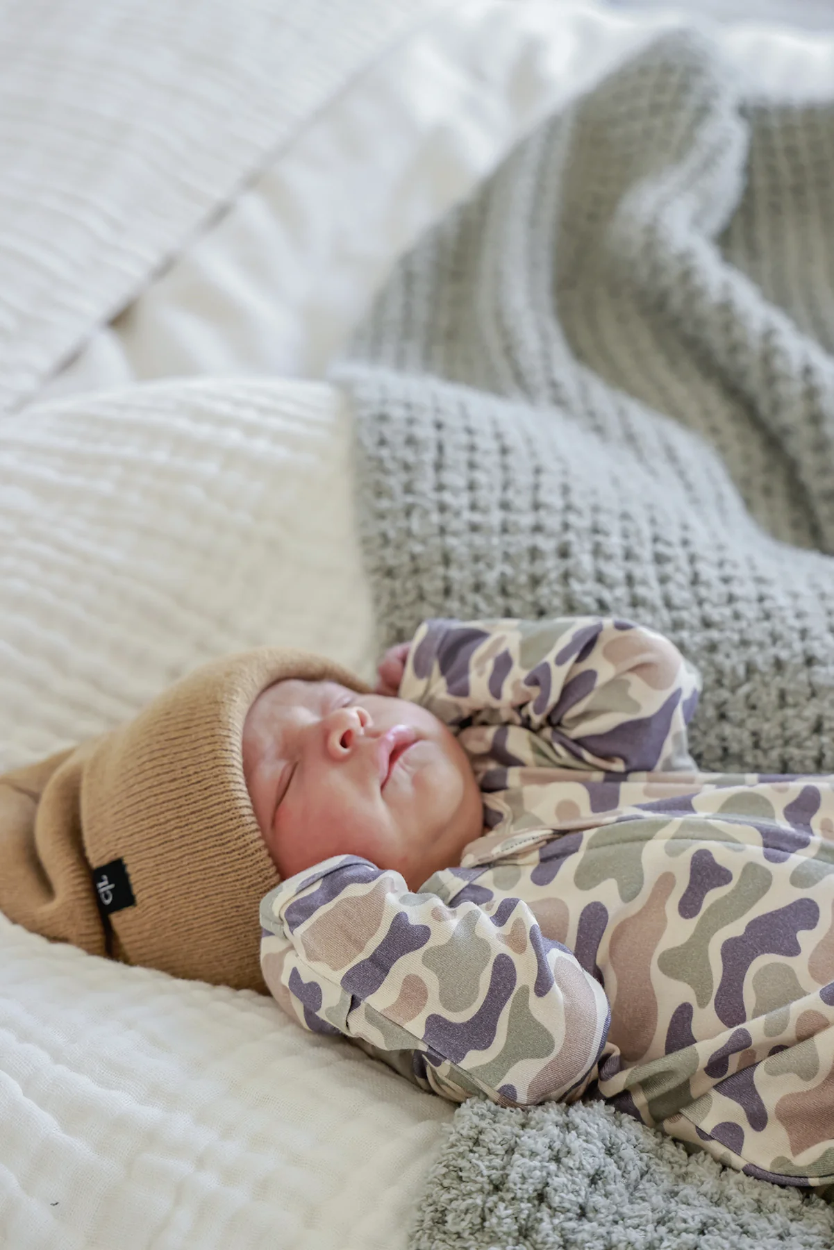 Bamboo Zipper Footie | Camo Cutie - Image 6