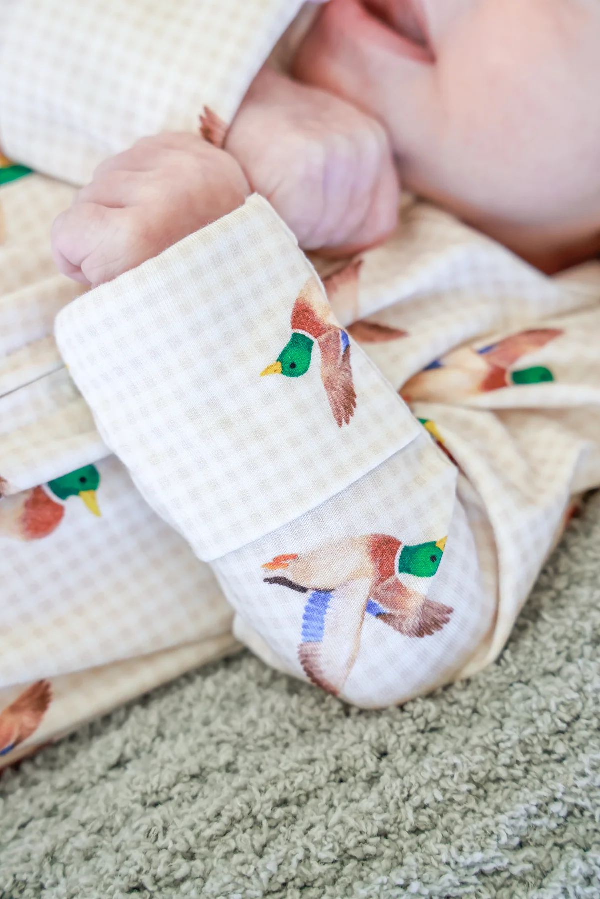 Bamboo Zipper Footie | Little Mallard - Image 5