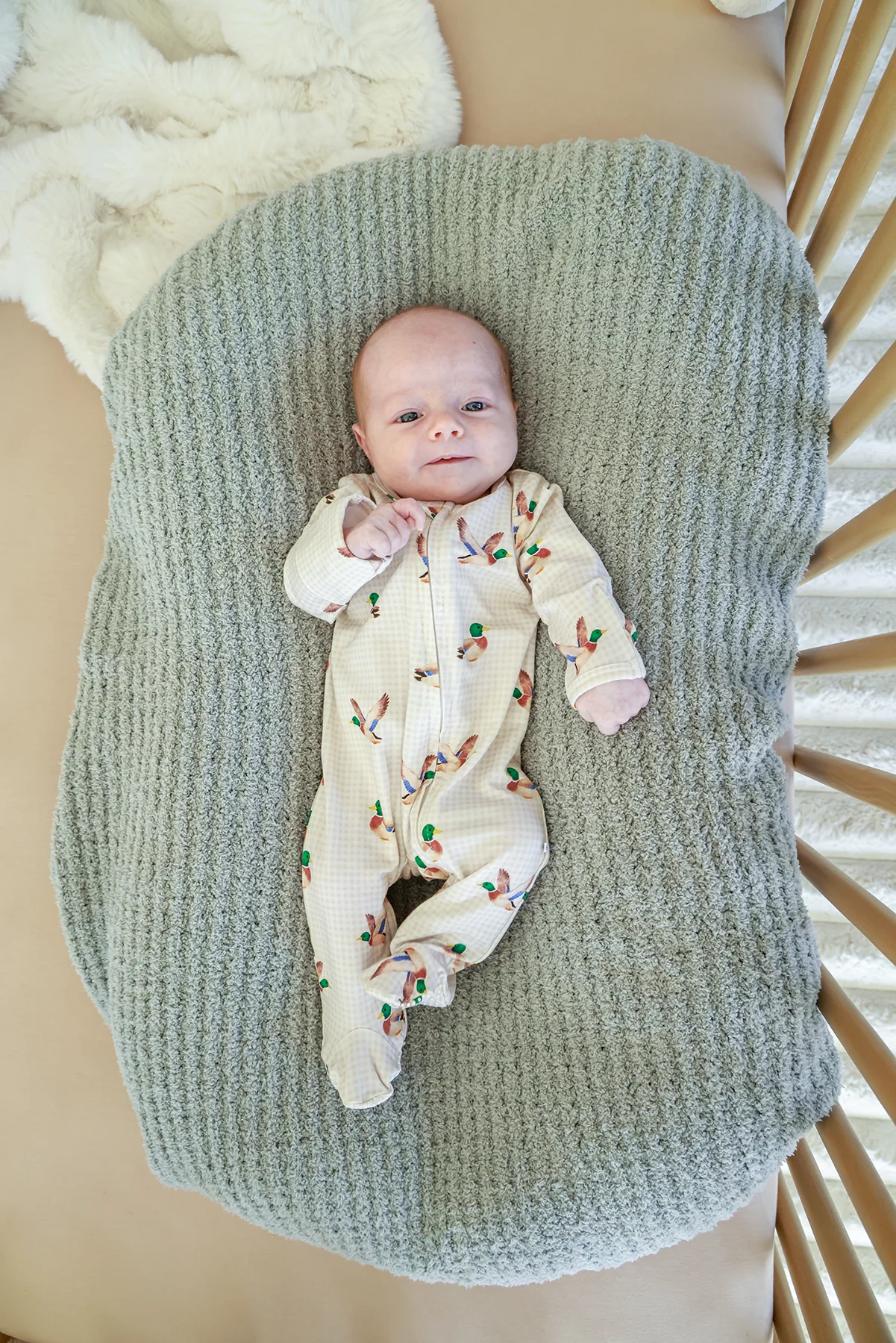 Bamboo Zipper Footie | Little Mallard - Image 6