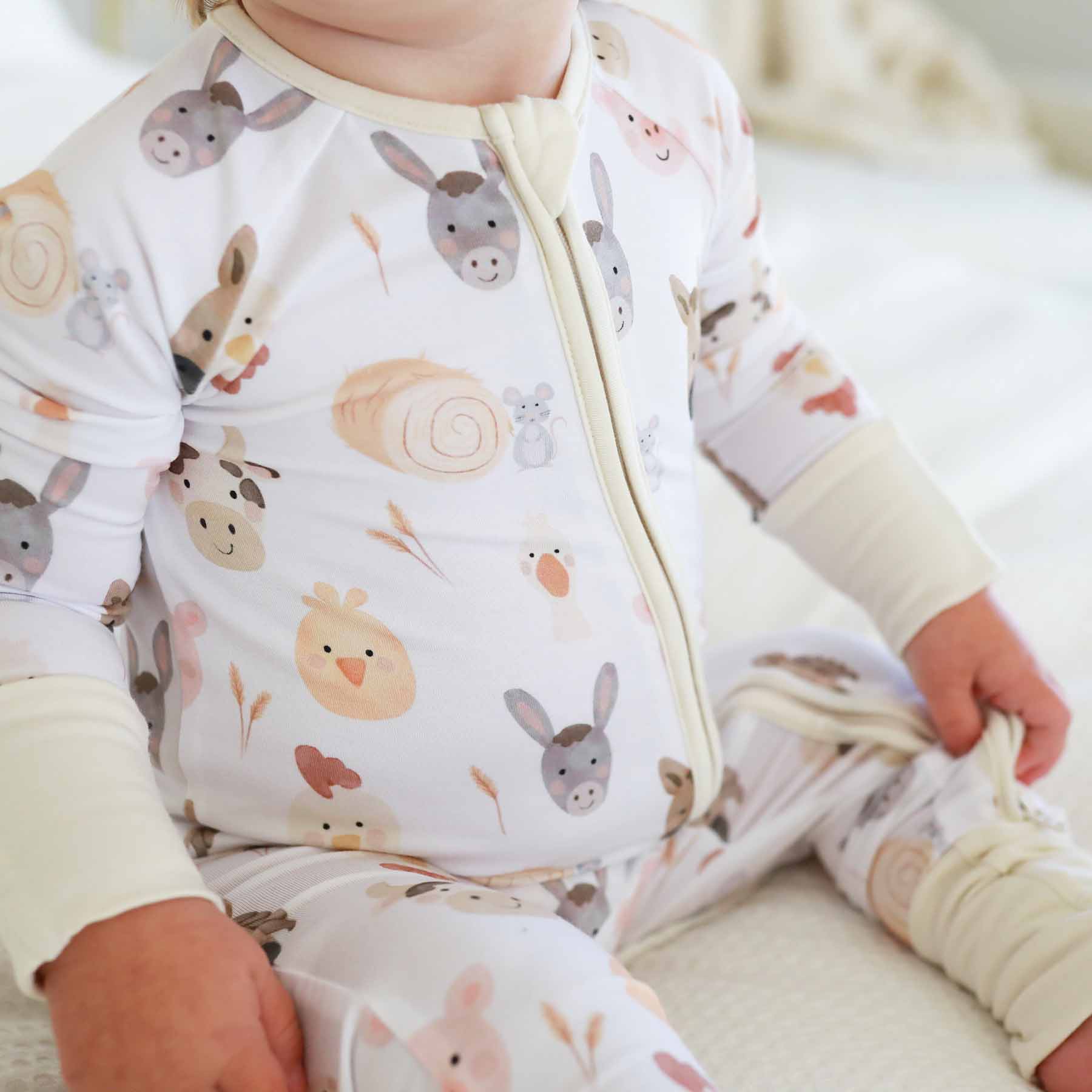 Barnyard Buddies Convertible Zip Romper - Image 2