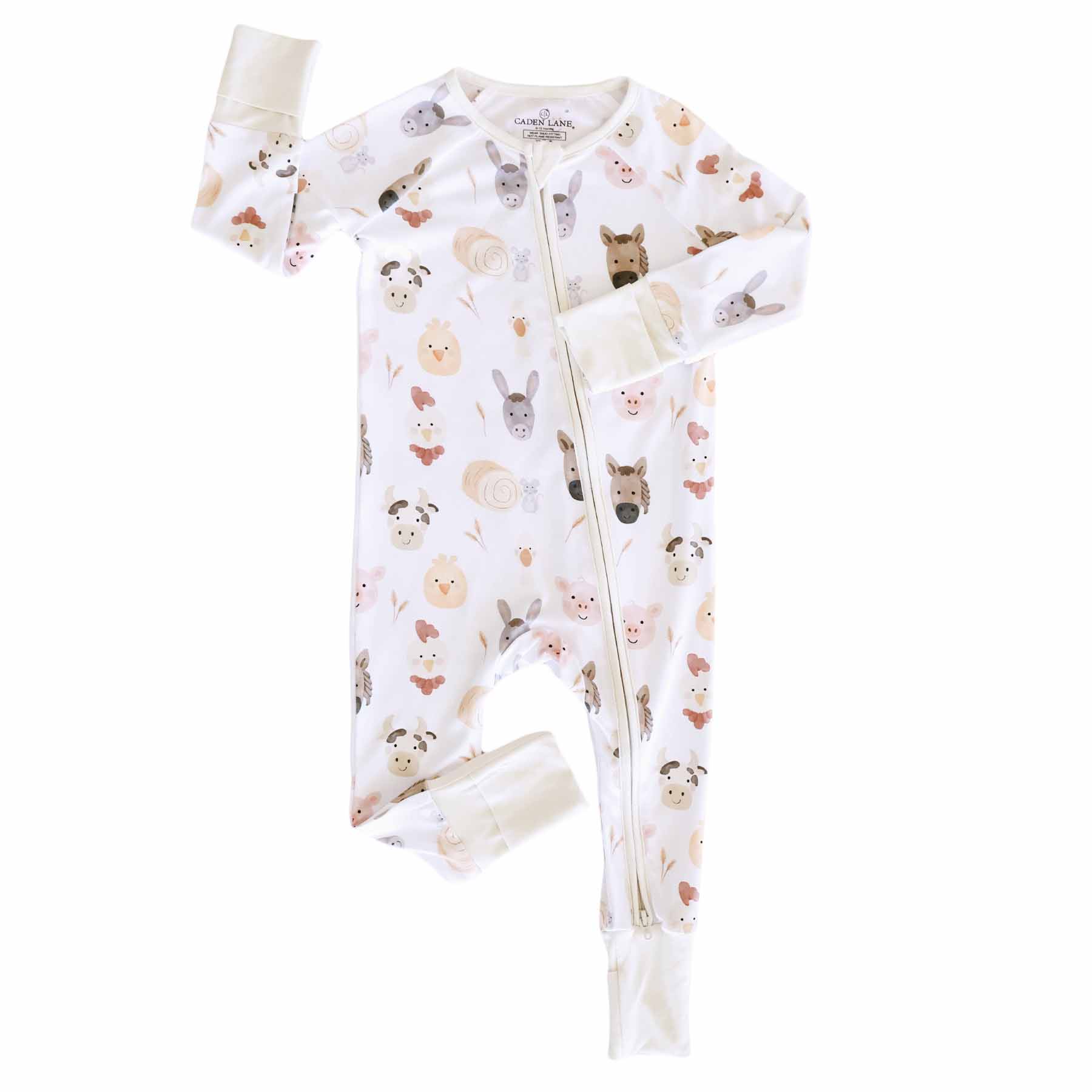 Barnyard Buddies Convertible Zip Romper - Image 3