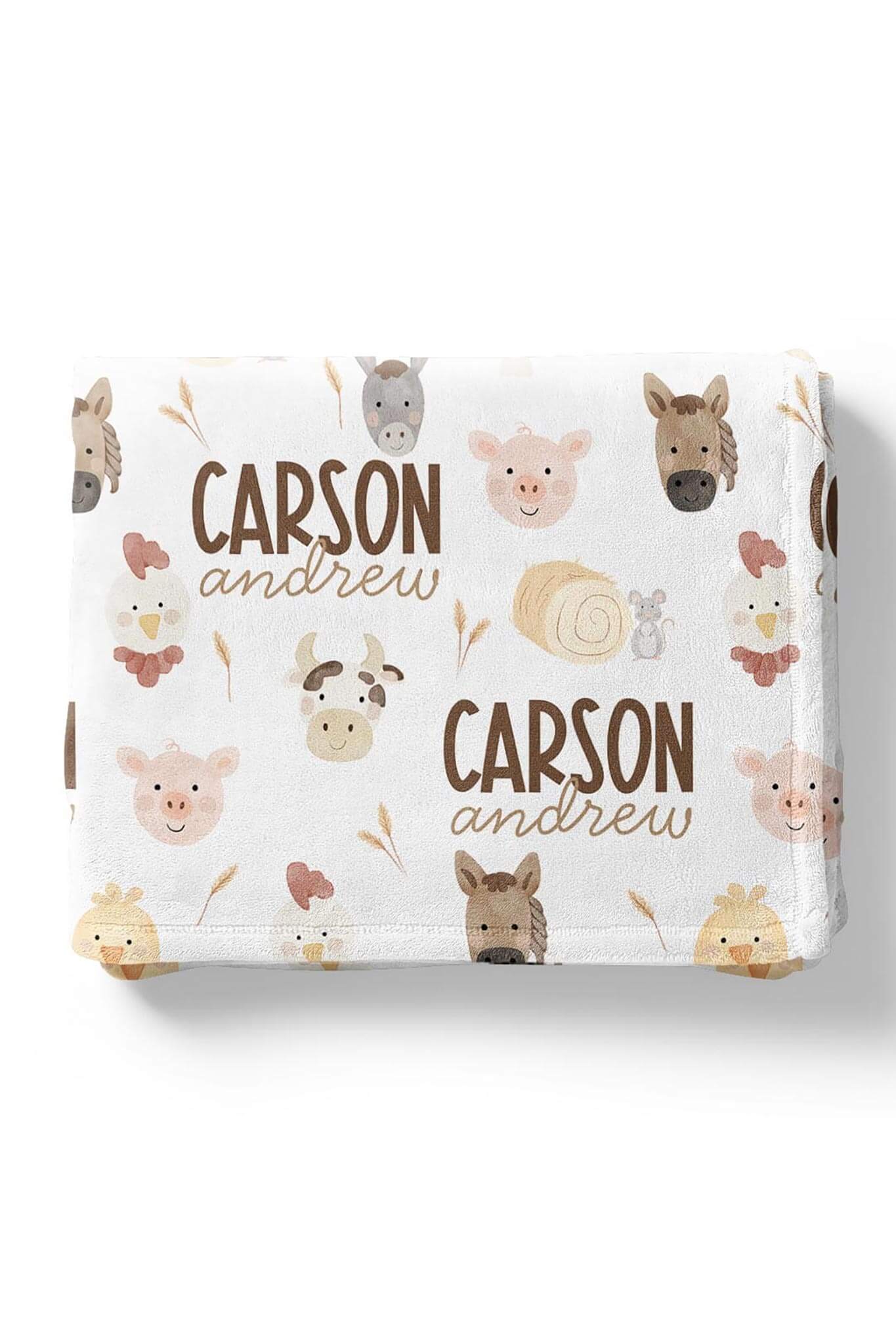 Barnyard Buddies Personalized Kids Blanket - Image 3