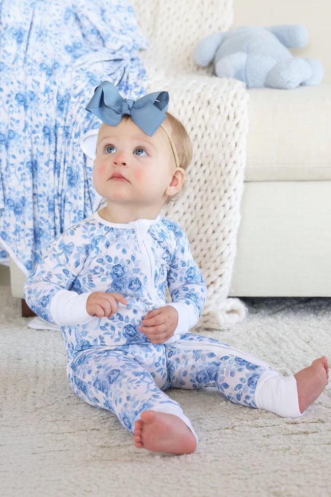 Betsy's Blooms Convertible Zip Romper