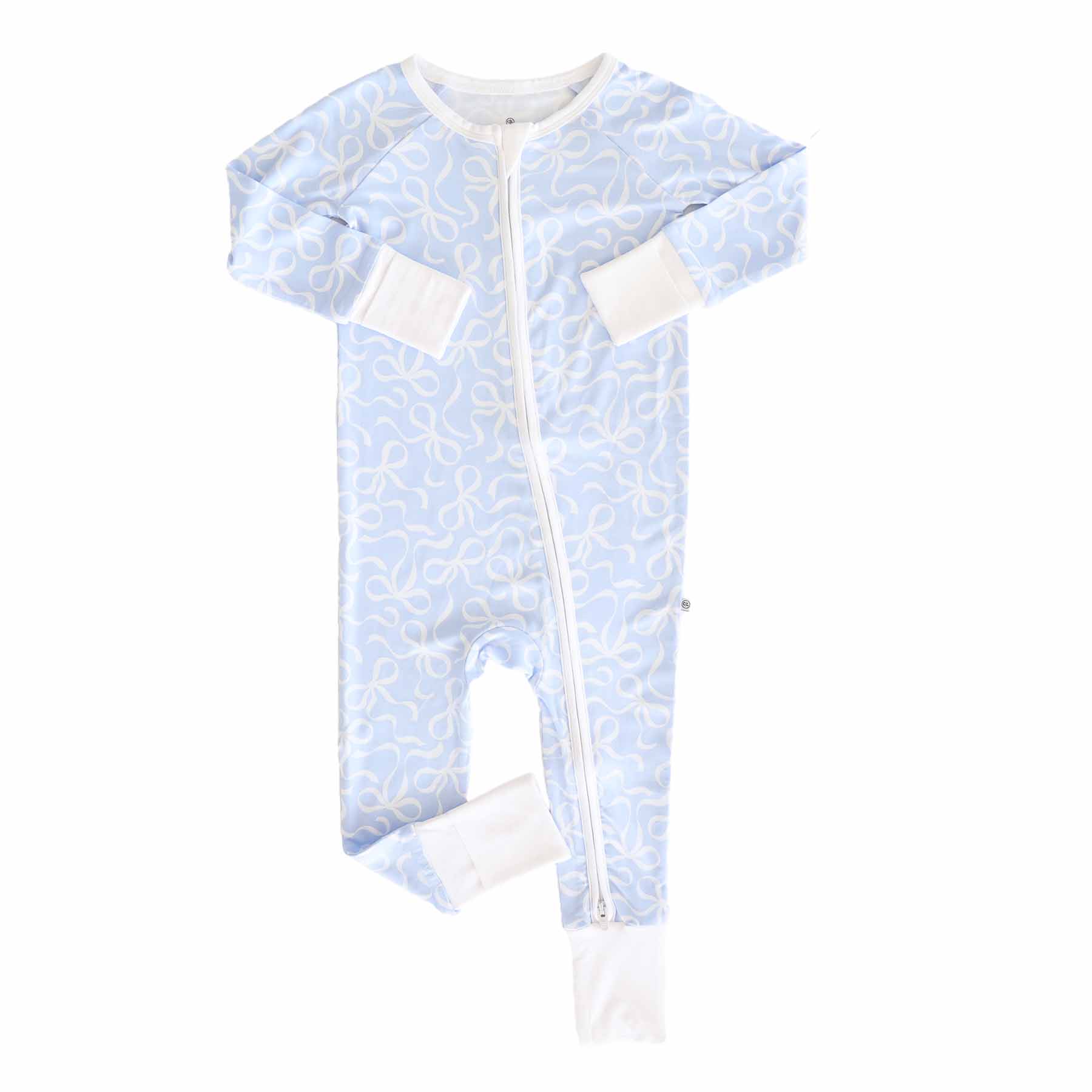 Blue-tiful Bows Convertible Zip Romper - Image 6