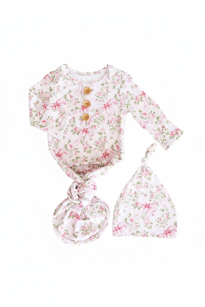 Printed Knot Gowns for Girls | Best Sellers - Image 33