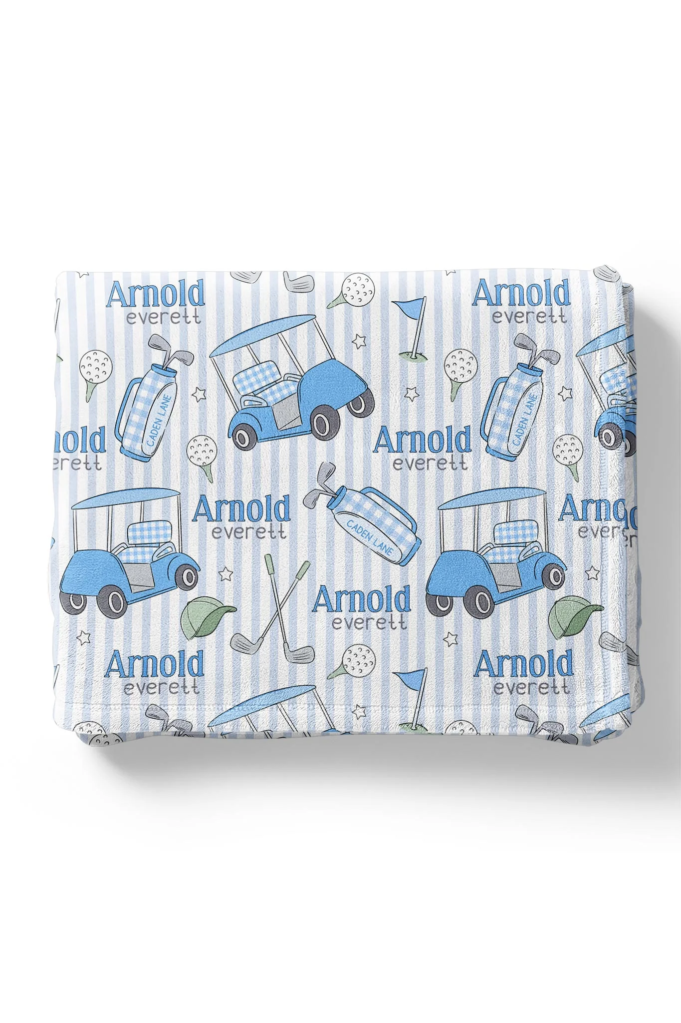 Personalized Kids Blanket | Caddie Crew Blue - Image 2