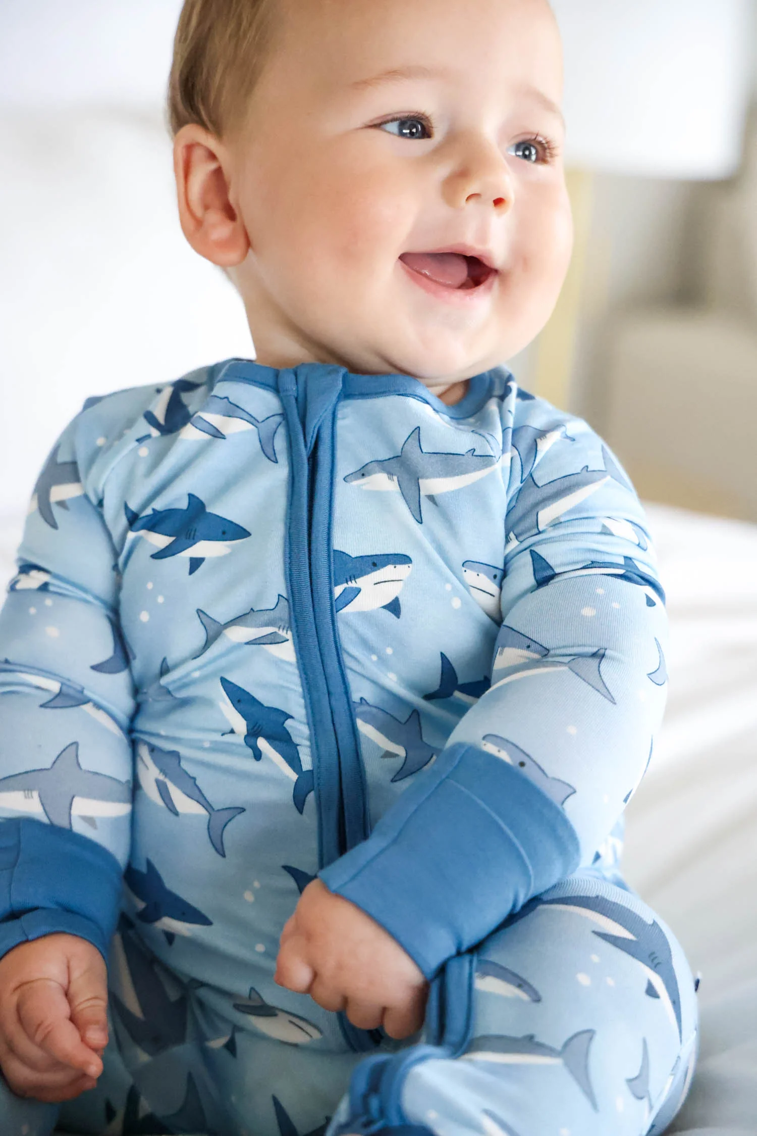 Convertible Bamboo Zip Romper | Fin Friends - Image 5
