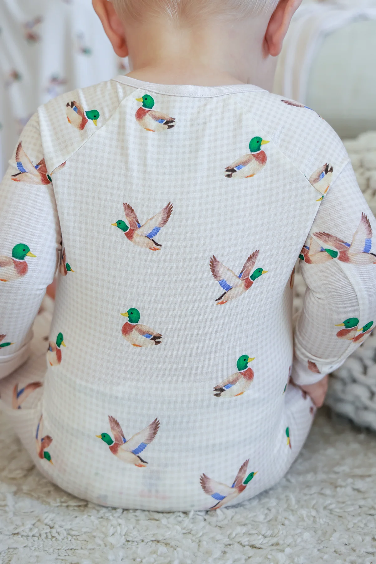 Convertible Bamboo Zip Romper | Little Mallard - Image 3