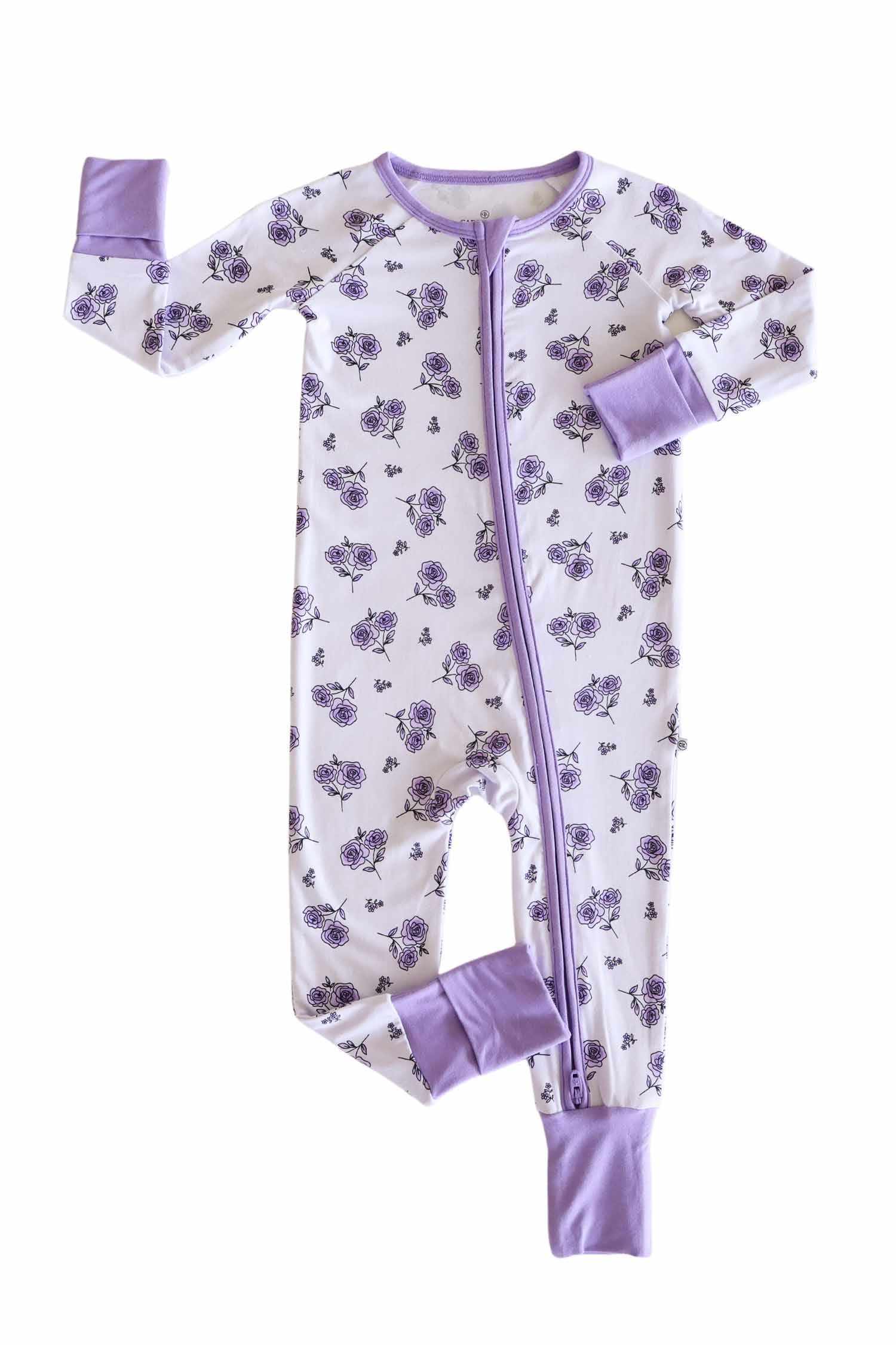 Convertible Zip Romper | Amethyst Garden - Image 3