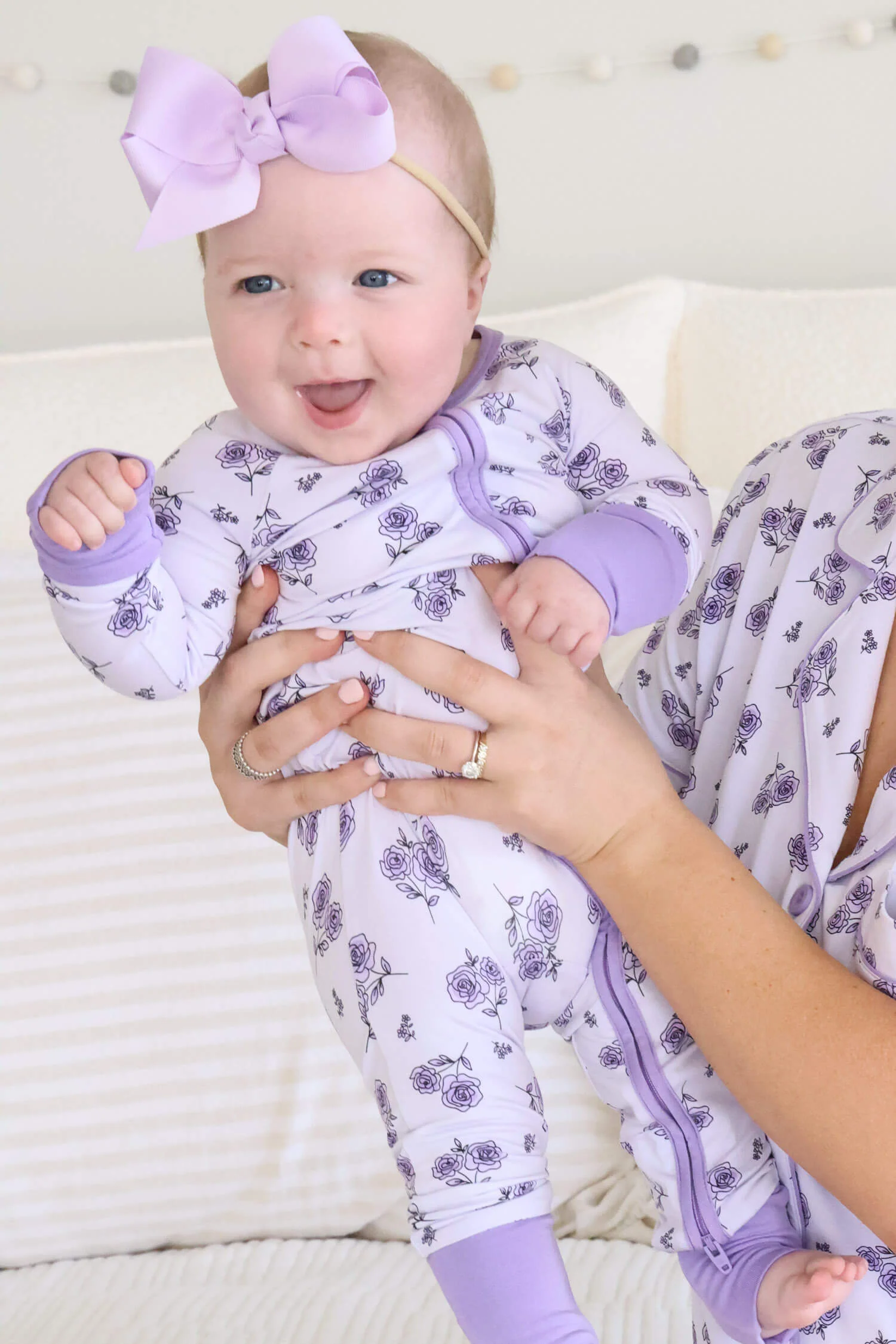 Convertible Zip Romper | Amethyst Garden - Image 6