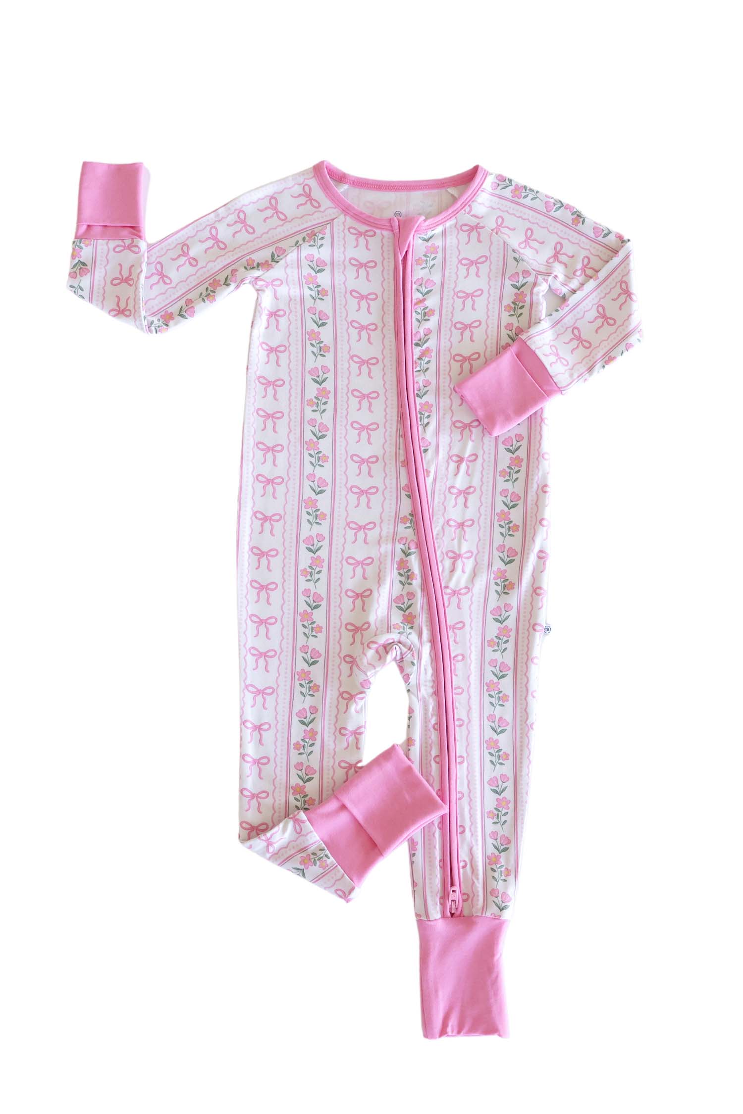 Convertible Zip Romper | Coquette Garden - Image 3