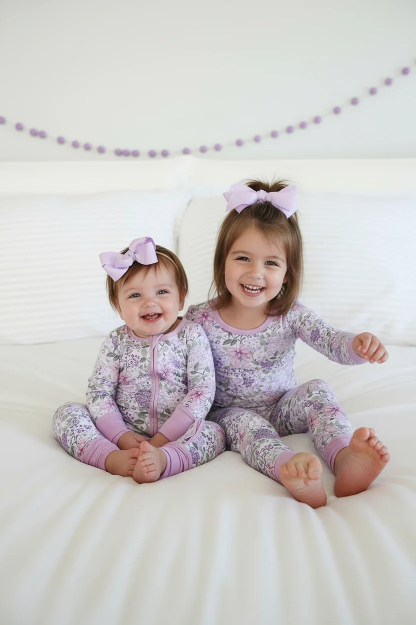 Convertible Zip Romper | Lavender Lullaby - Image 5