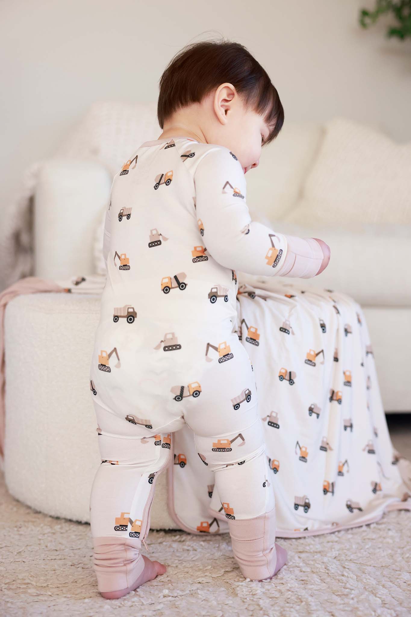 Convertible Zip Romper | Little Builder - Image 11