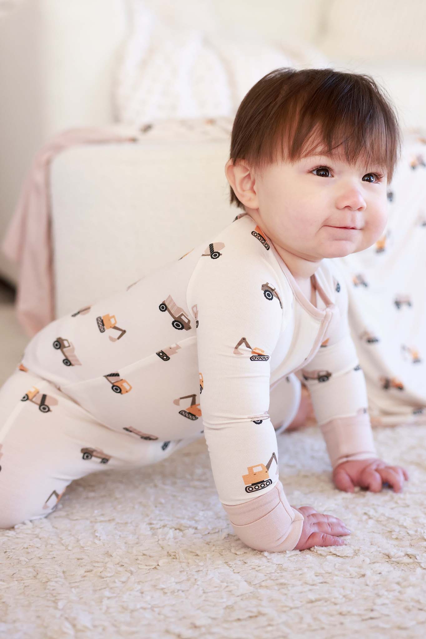 Convertible Zip Romper | Little Builder - Image 3