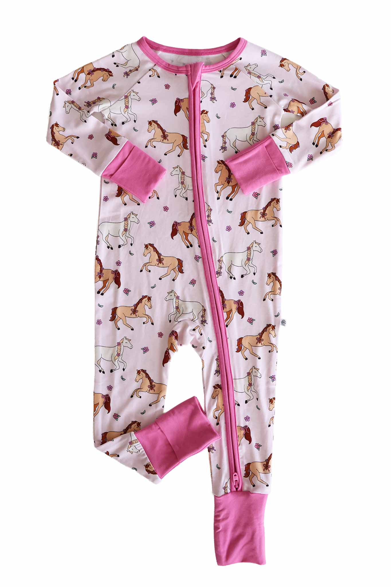 Convertible Zip Romper | Pony Club Pink - Image 3