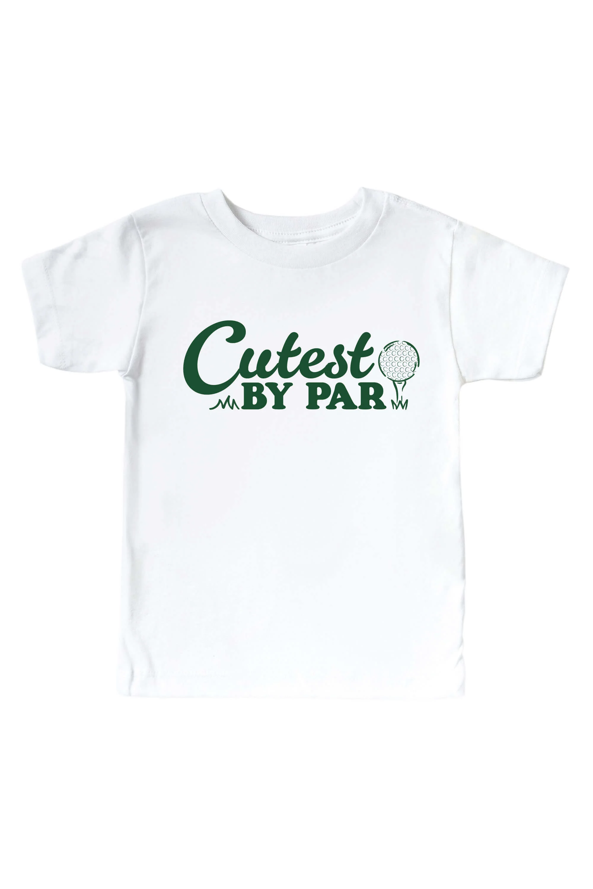 Cutest By Par Graphic Bodysuit & Kids Tee | White - Image 3