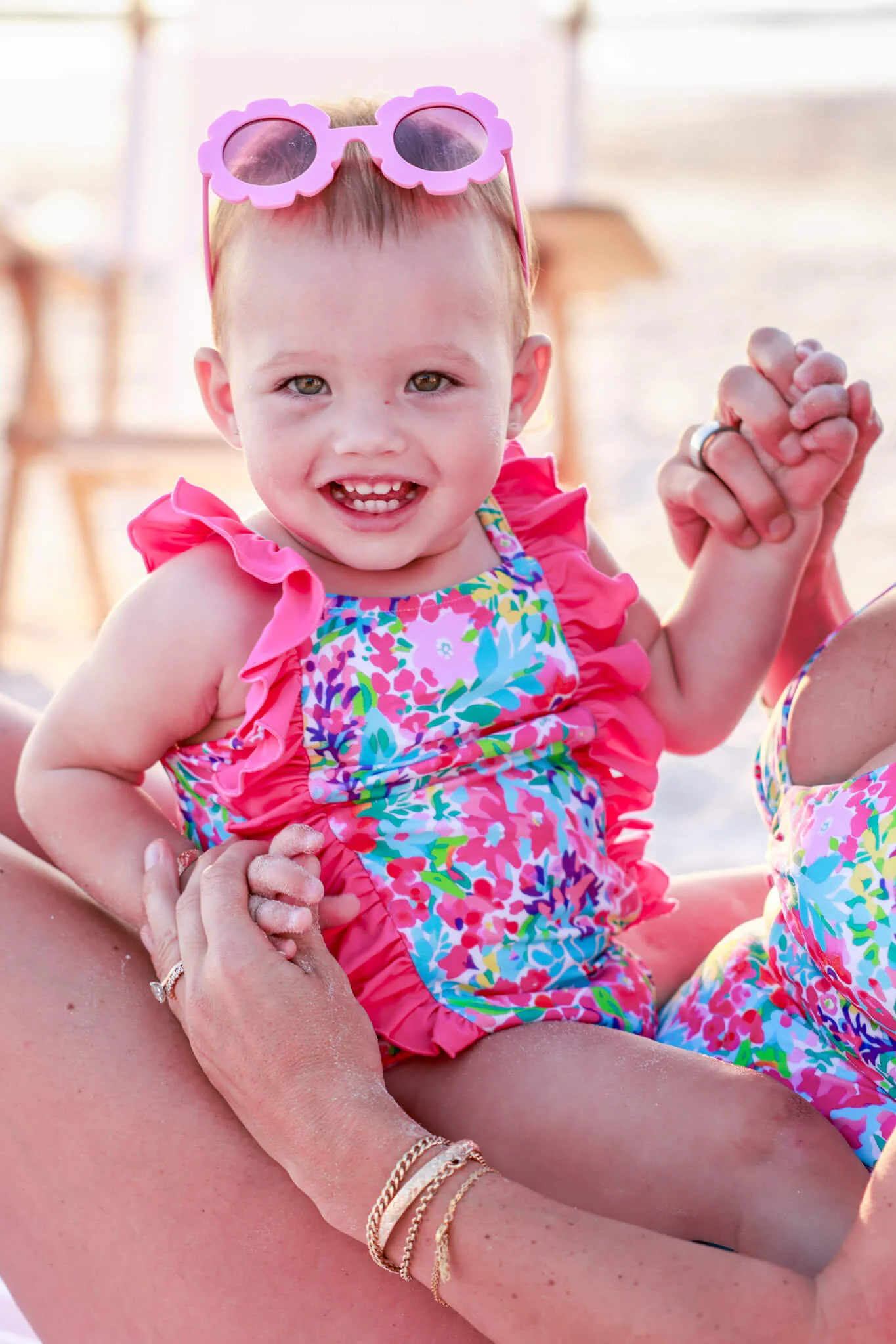 Double Ruffle Bow Back One Piece | Petal Splash - Image 8