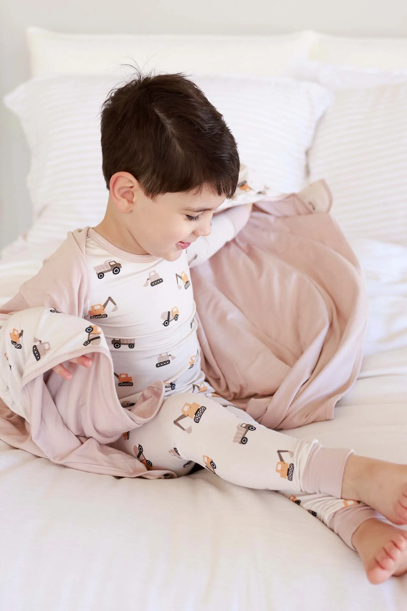 Double Sided Bamboo Blanket | Little Builder - Image 3