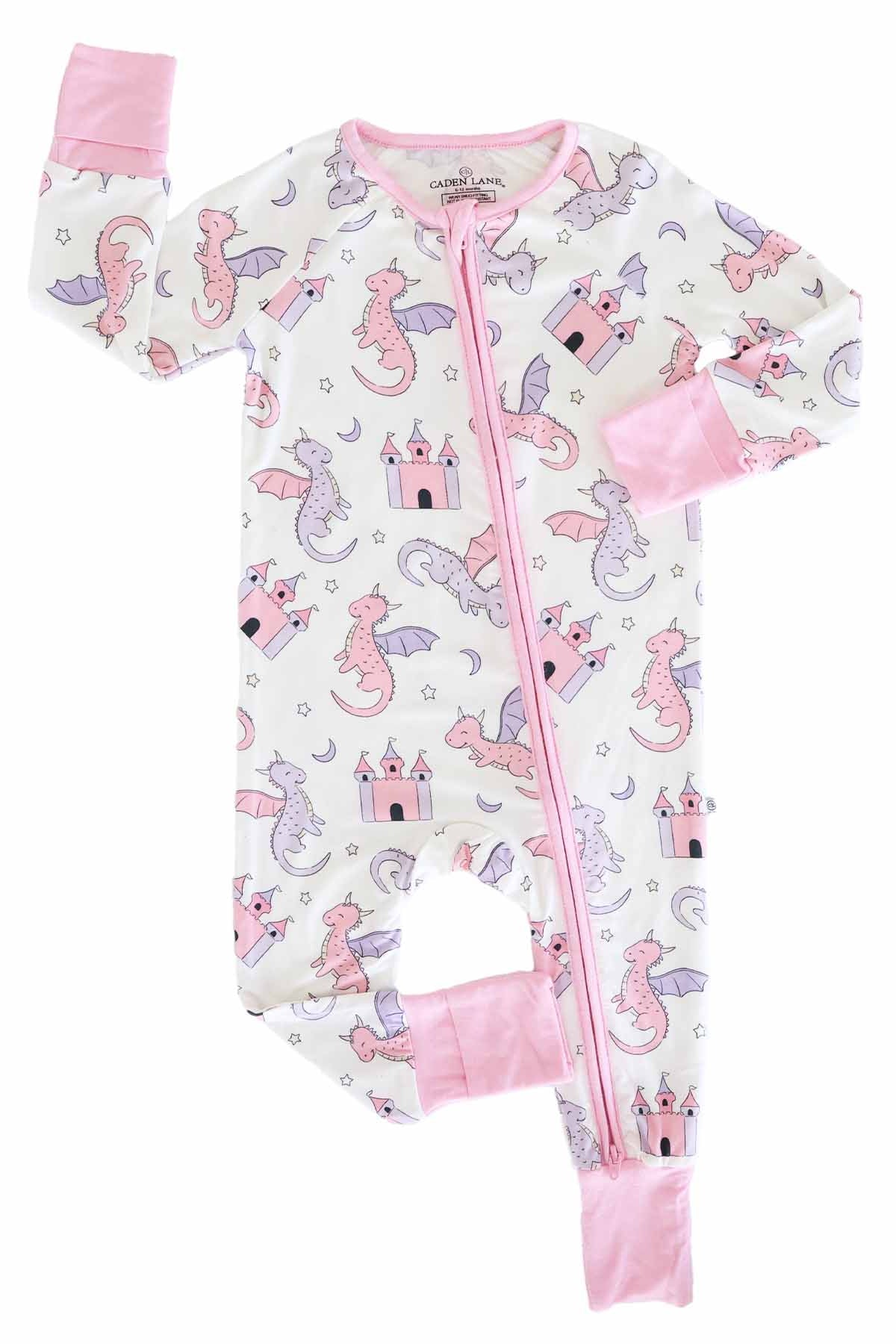 Dragon Adventure Convertible Zip Romper | Pink - Image 3