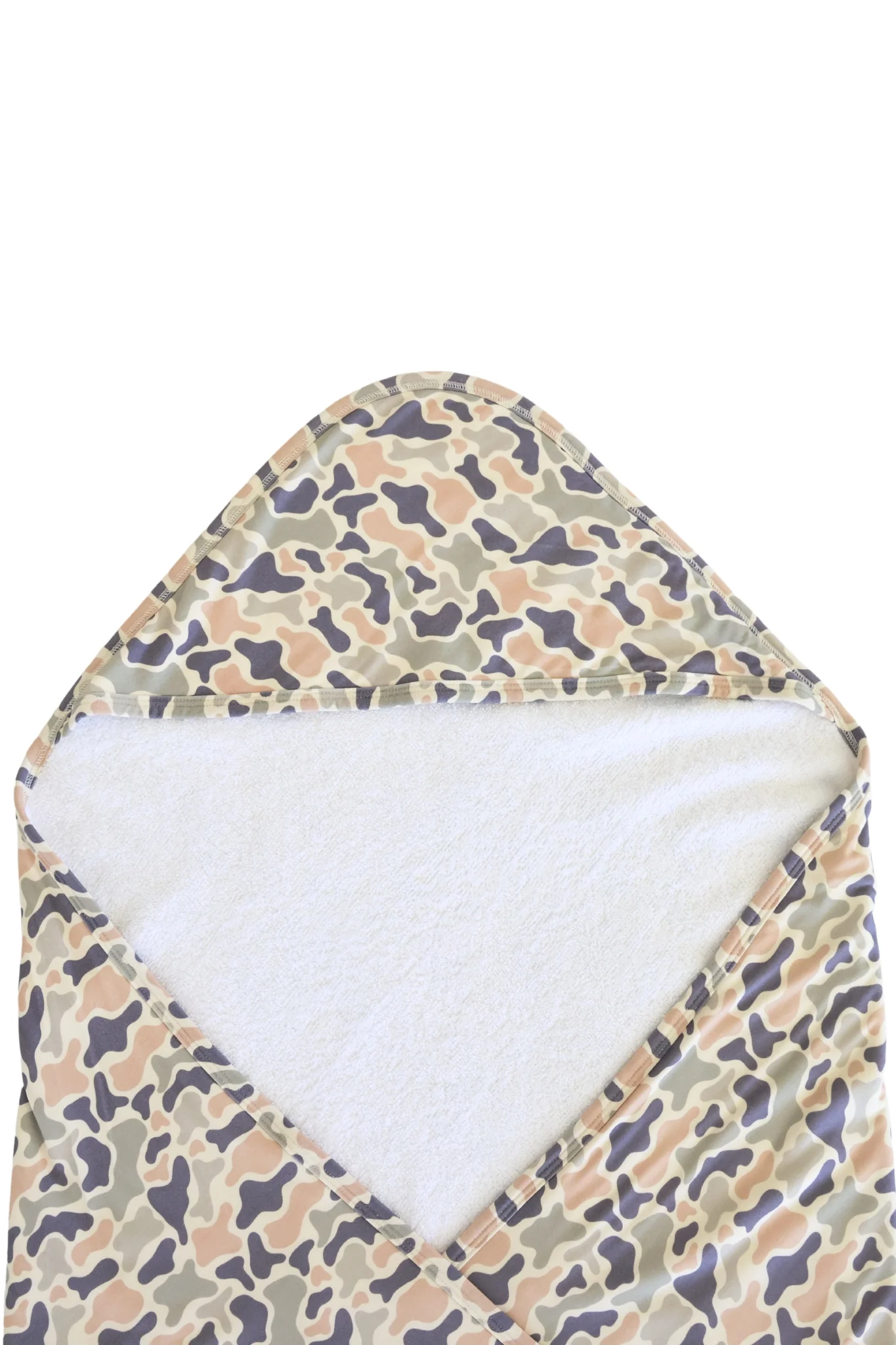 Embroidered Bamboo Hooded Towel | Camo Cutie - Image 6