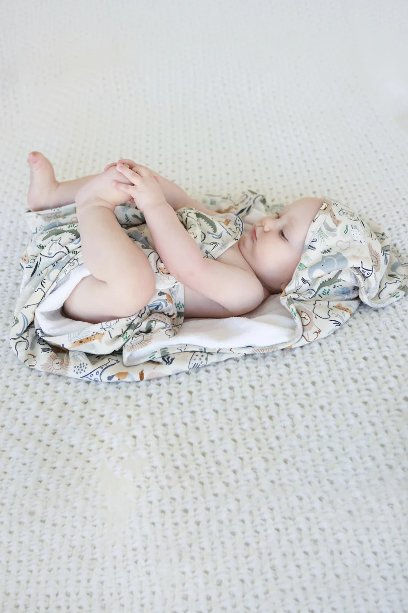 Embroidered Bamboo Hooded Towel | Into The Wild - Image 10