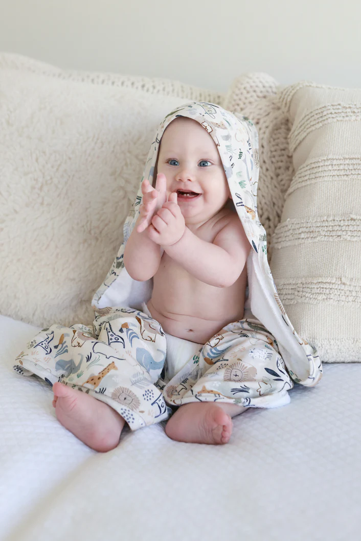 Embroidered Bamboo Hooded Towel | Into The Wild - Image 11