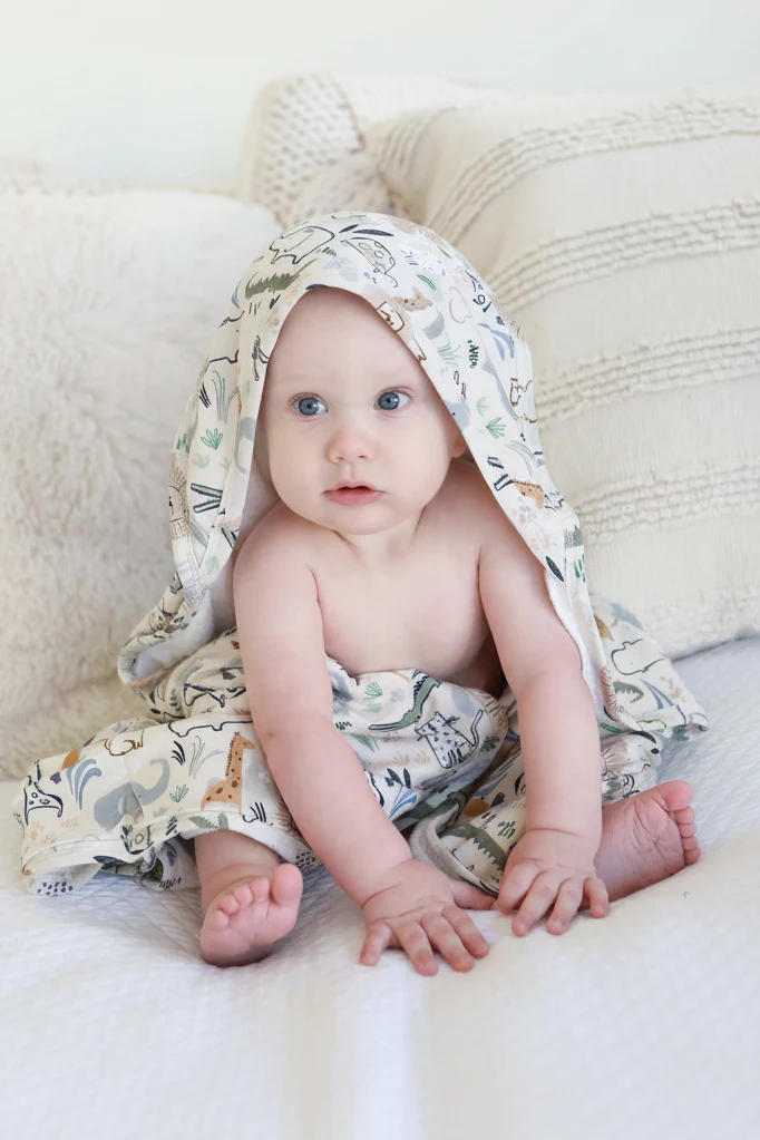 Embroidered Bamboo Hooded Towel | Into The Wild - Image 4