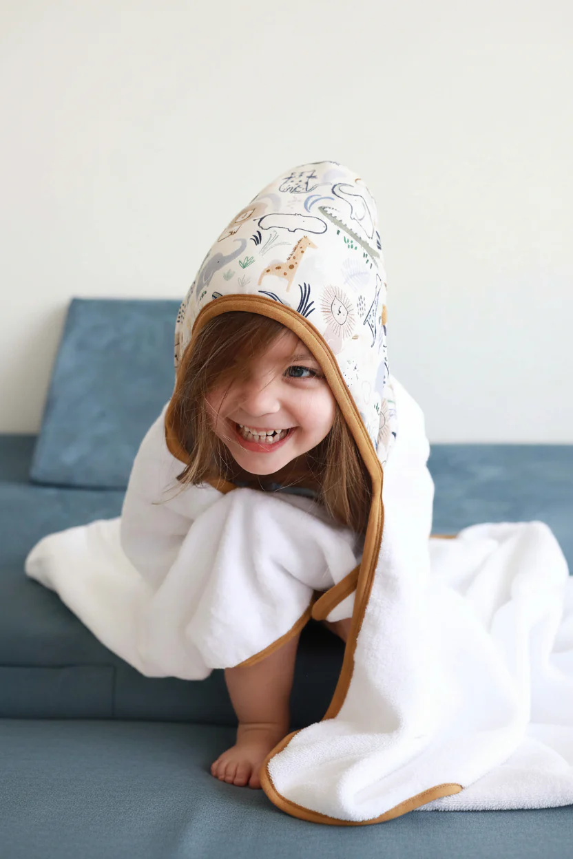 Embroidered Bamboo Hooded Towel | Into The Wild - Image 6