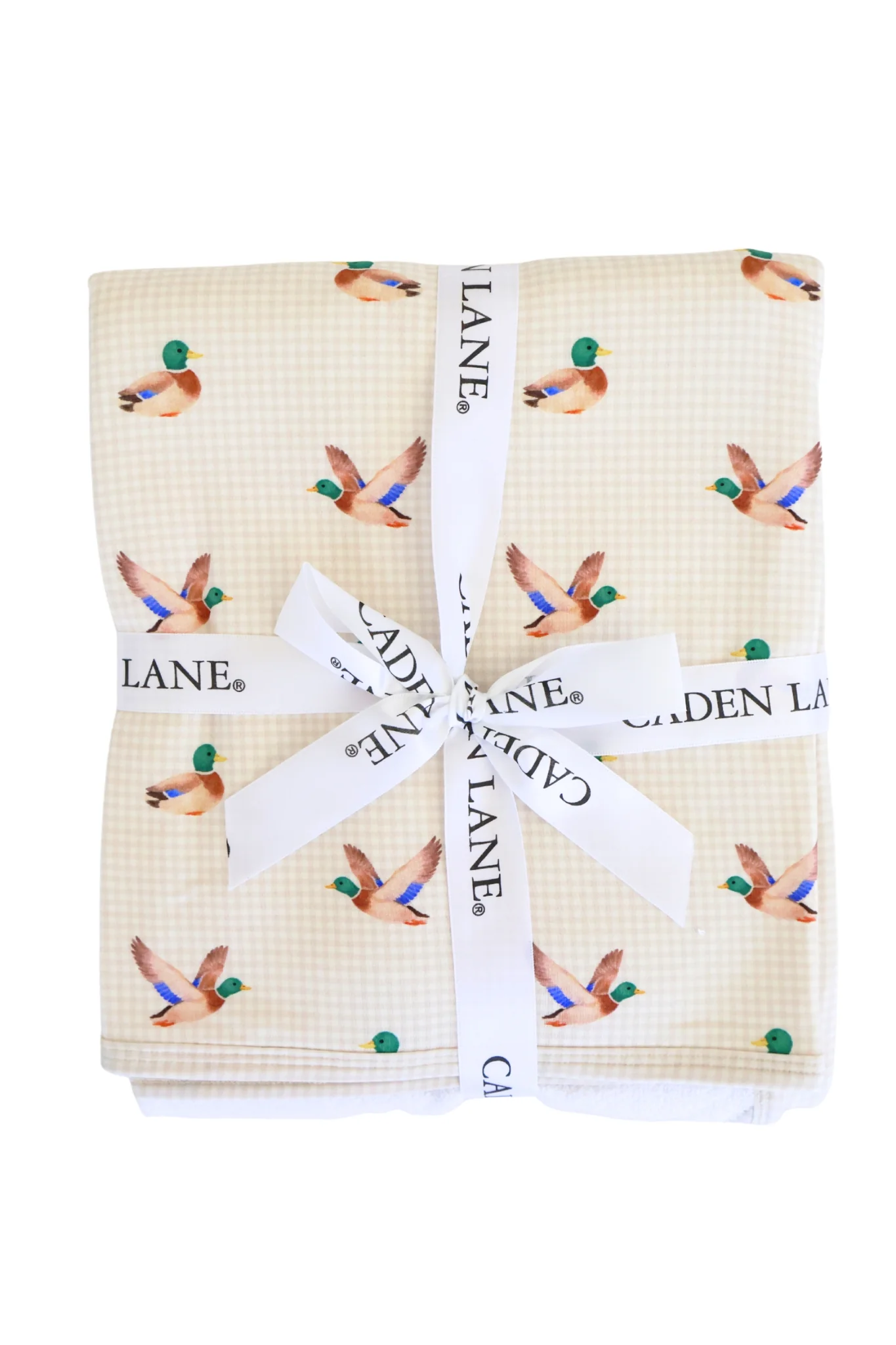Embroidered Bamboo Hooded Towel | Little Mallard - Image 6