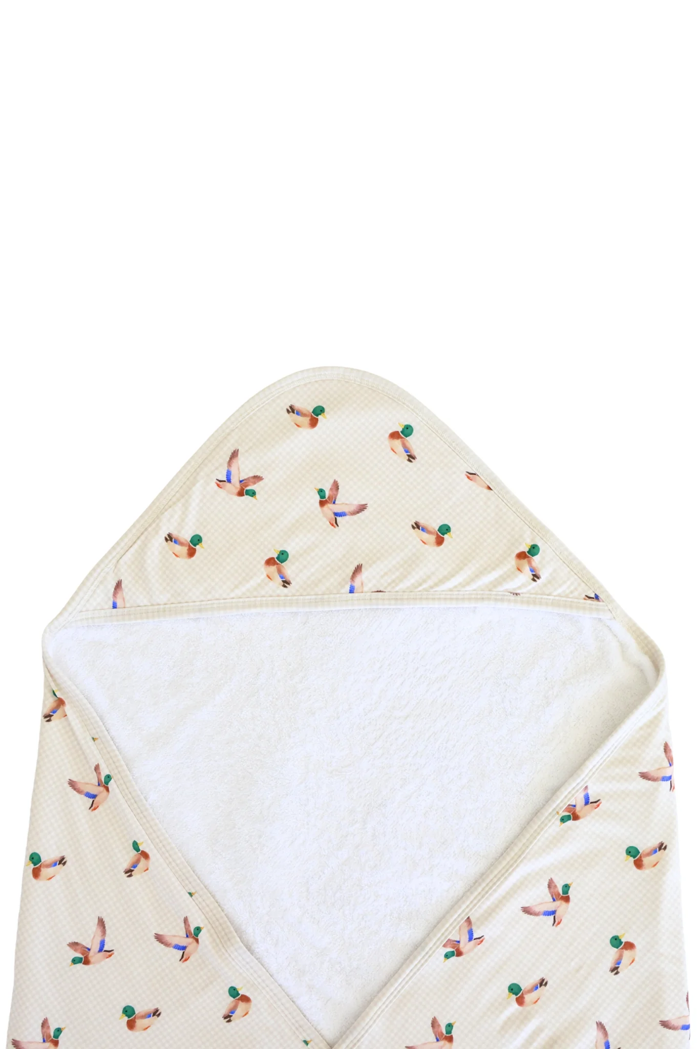 Embroidered Bamboo Hooded Towel | Little Mallard - Image 7