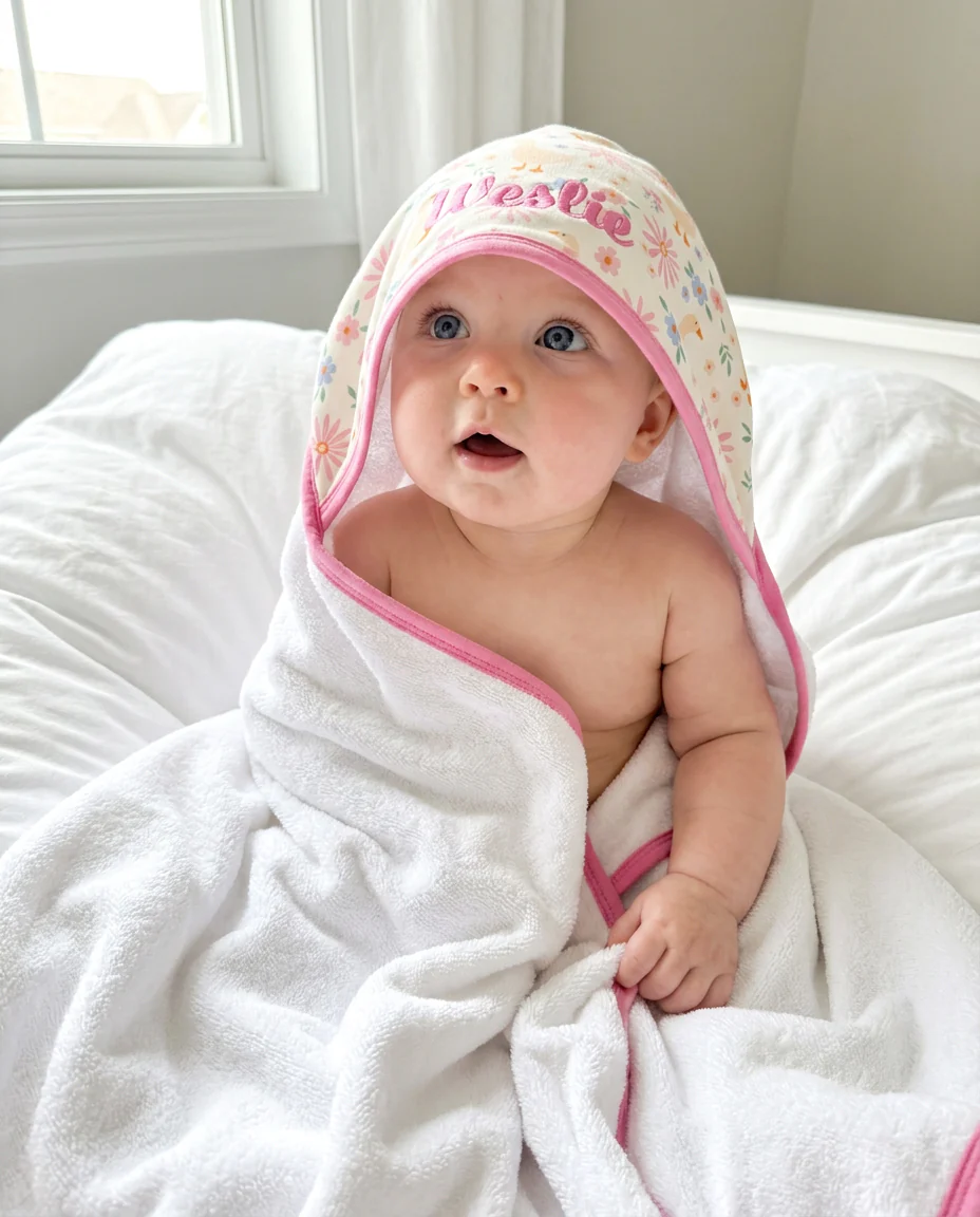 Embroidered Bamboo Hooded Towel | Loosey Goose - Image 3