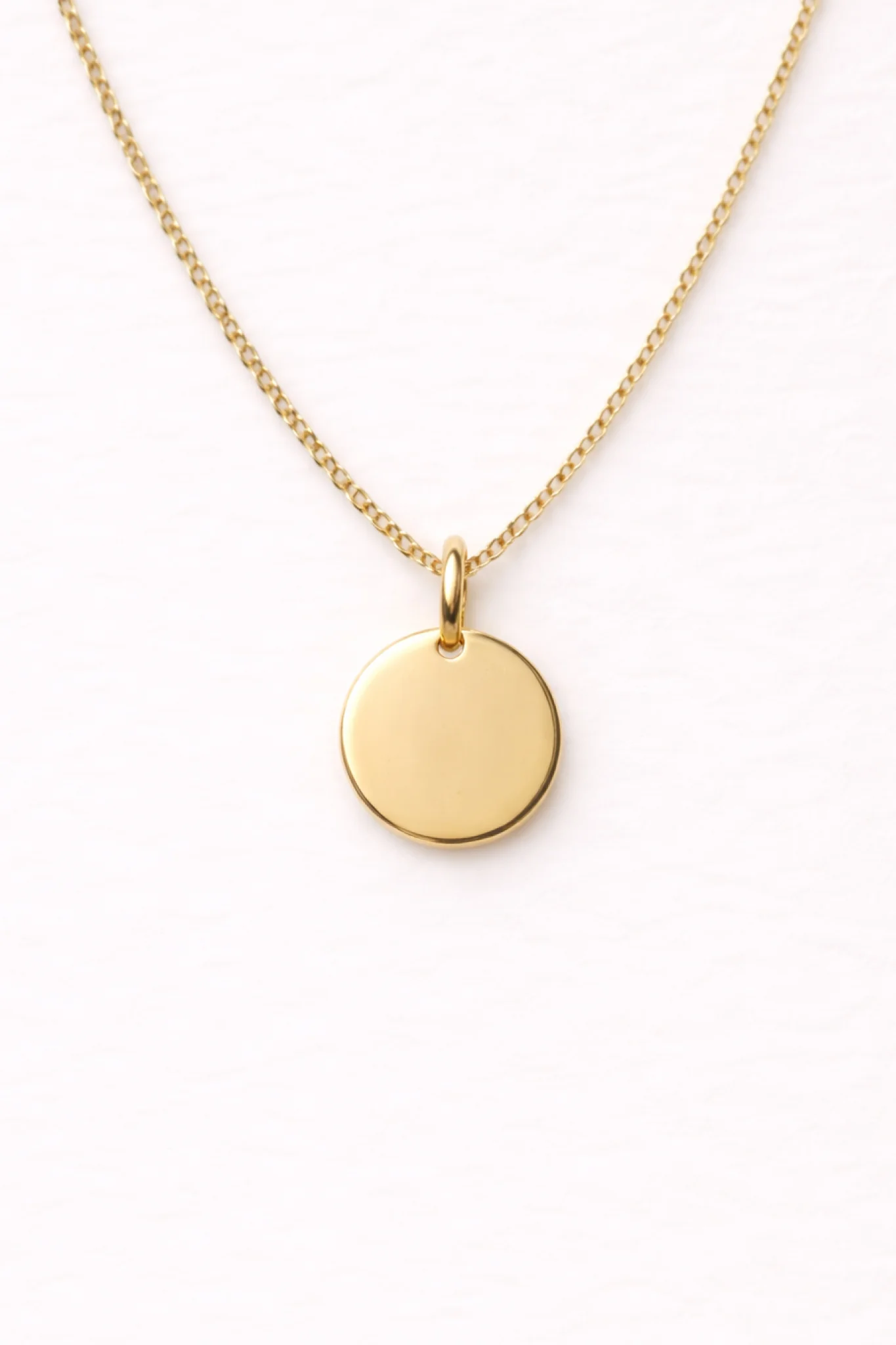 Engraved Circle Charm Necklace - Image 16