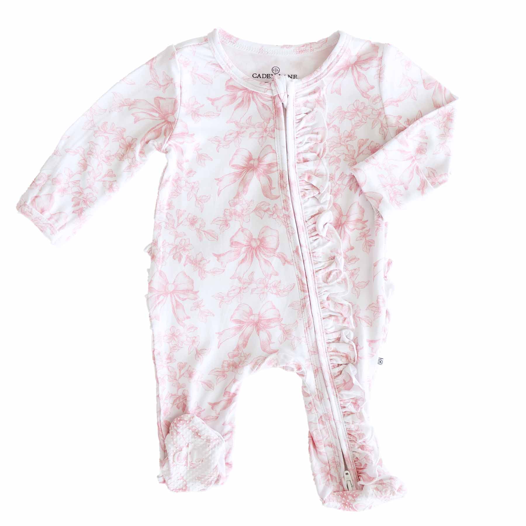 Fancy Frills Ruffle Zipper Footie - Image 3