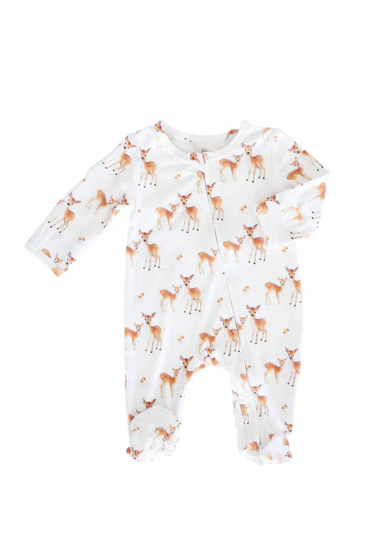 Friendly Fawns Zipper Footie - Image 3