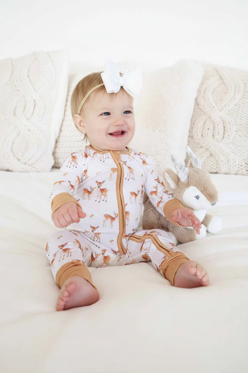 Friendly Fawns Convertible Zip Romper - Image 5