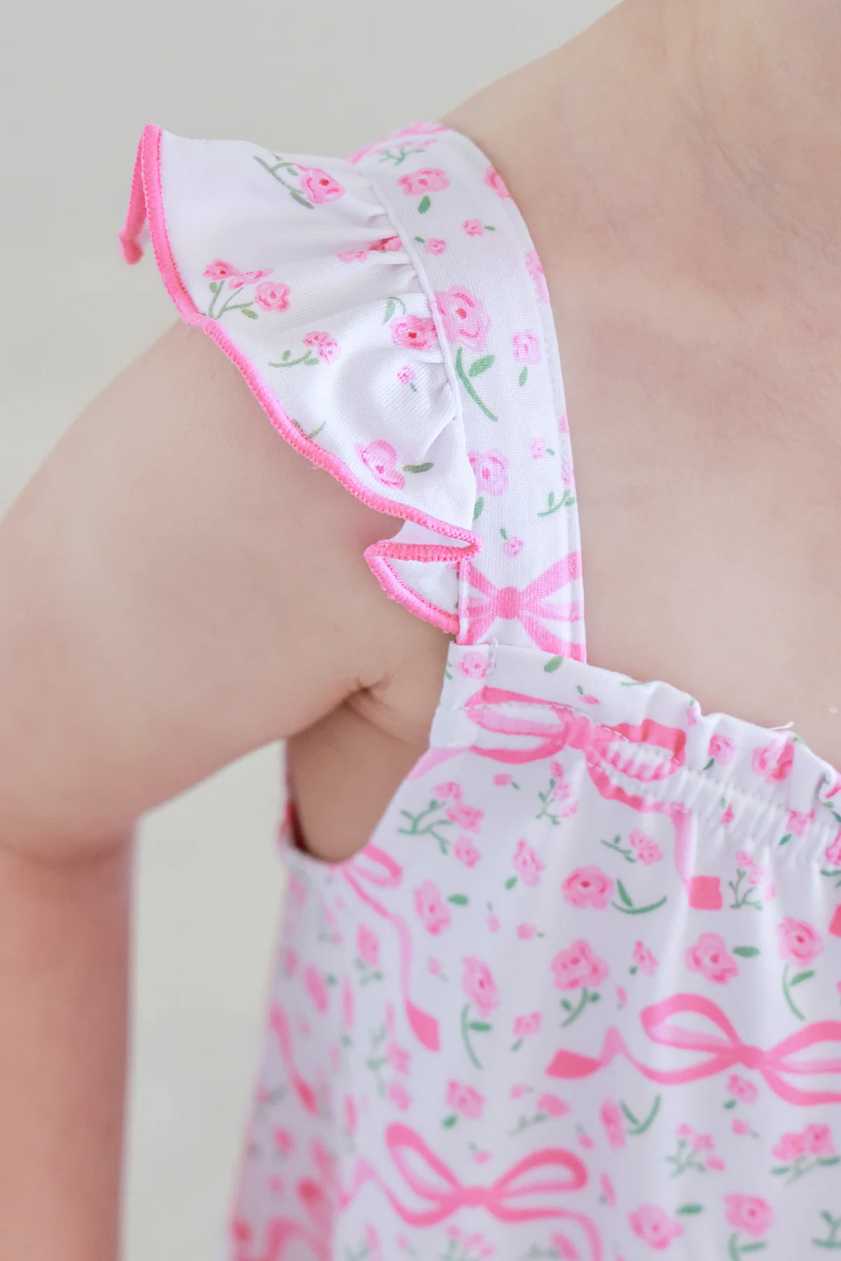 Girls' Full Length Ruffle Nightgown | Dreamy Bows - Image 5