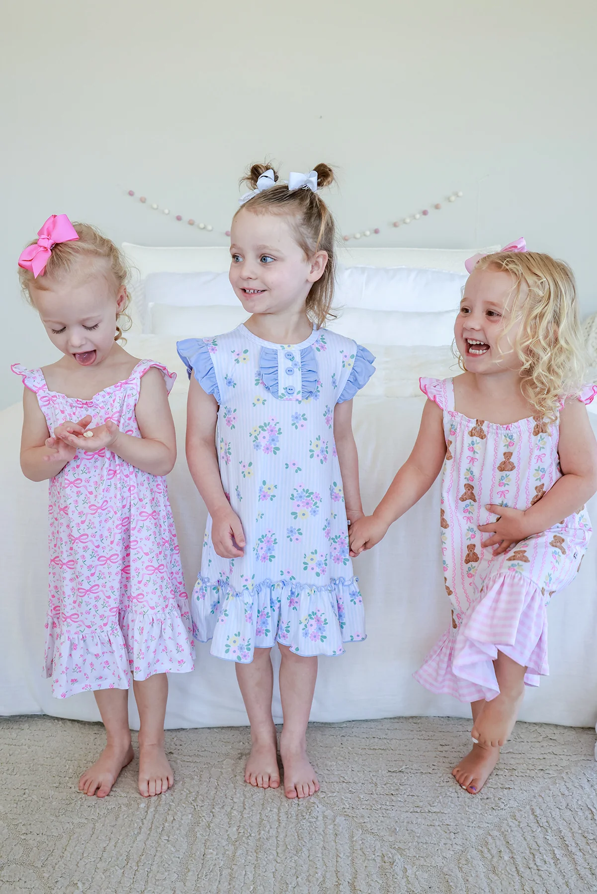Girls' Full Length Ruffle Nightgown | Dreamy Bows - Image 7
