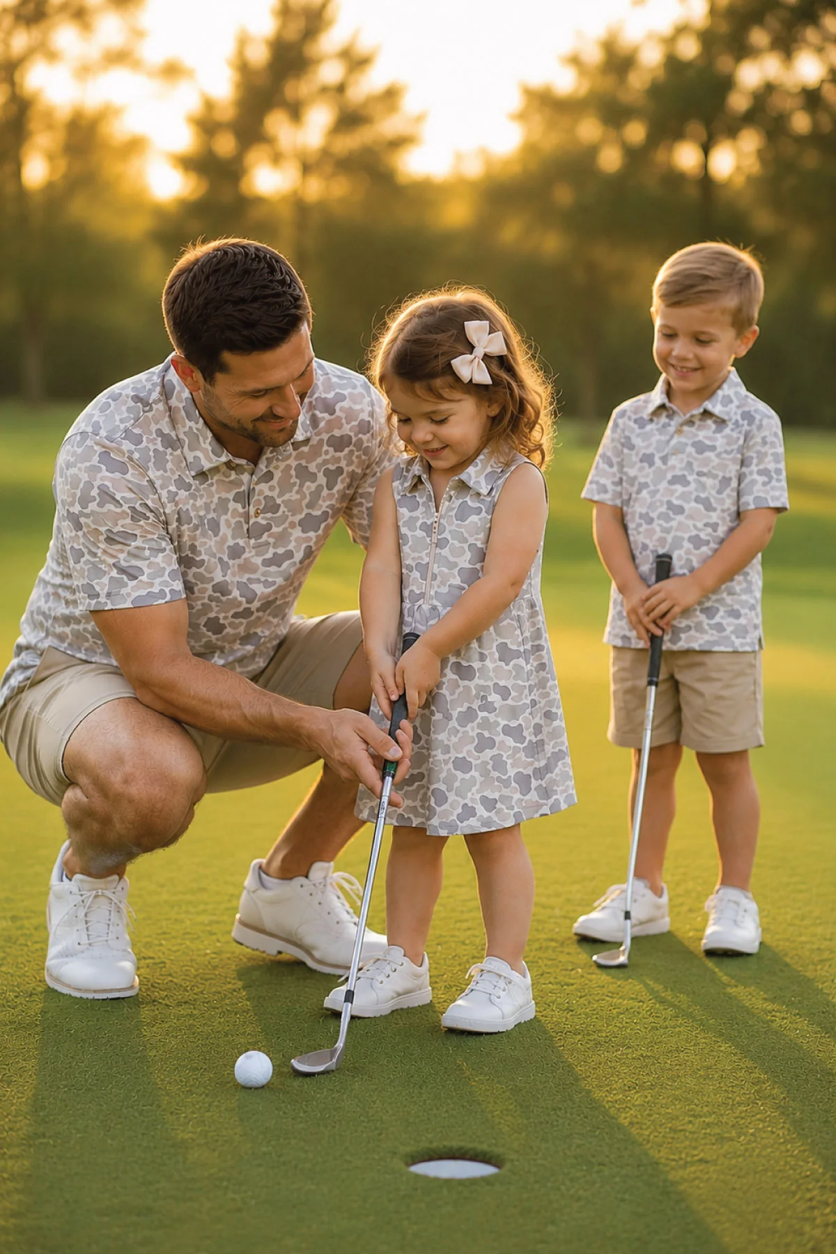 Daddy & Me Matching Short Sleeve Polos | Camo Cutie - Image 7
