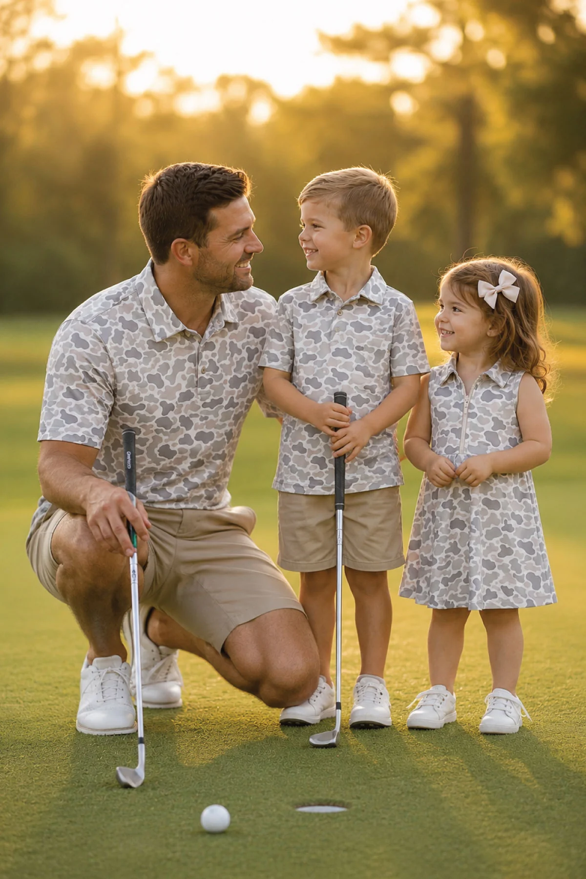 Daddy & Me Matching Short Sleeve Polos | Camo Cutie - Image 10