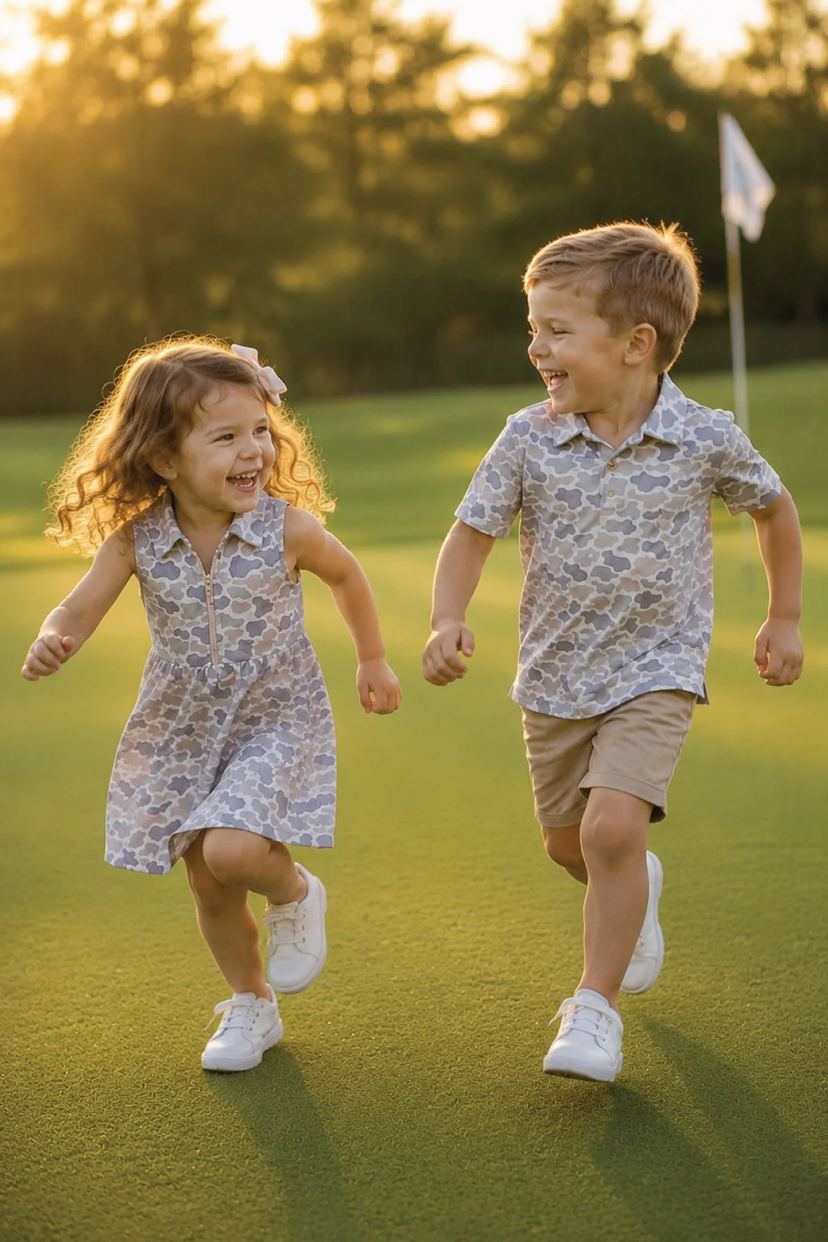 Daddy & Me Matching Short Sleeve Polos | Camo Cutie - Image 11