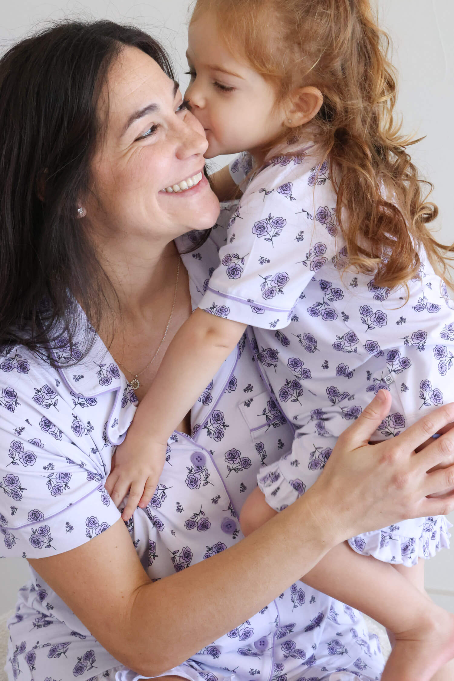 Girl's Two Piece Short Lounge Set | Amethyst Garden - Image 9