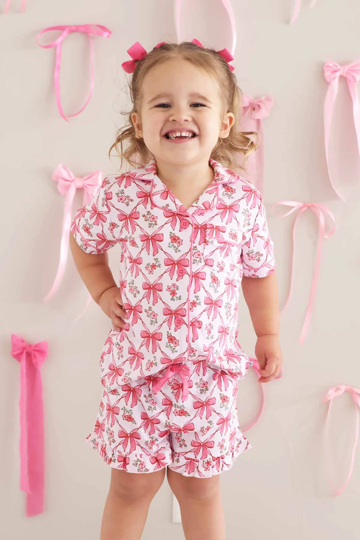Girl's Two Piece Short Lounge Sets - Image 6